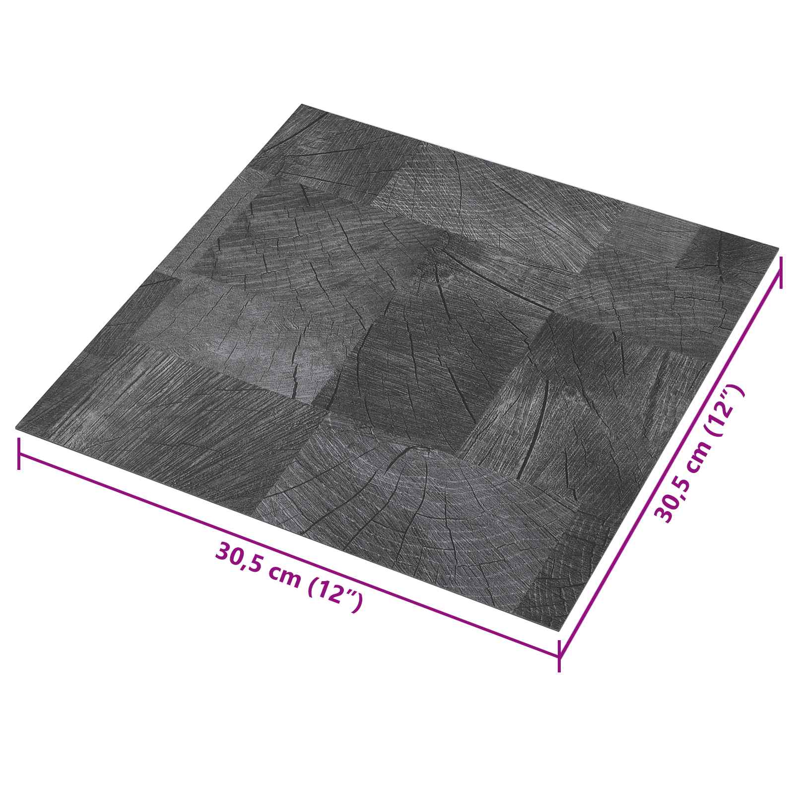 vidaXL Samoprzylepne Deski Podłogowe 30,5 x 30,5 cm 20 pcs PVC