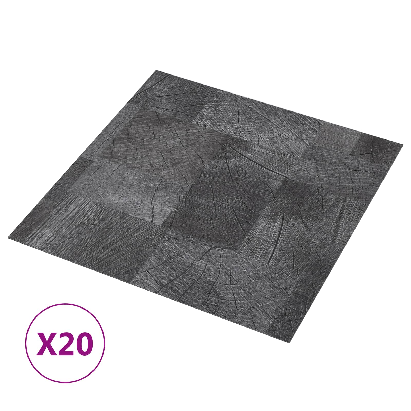 vidaXL Samoprzylepne Deski Podłogowe 30,5 x 30,5 cm 20 pcs PVC