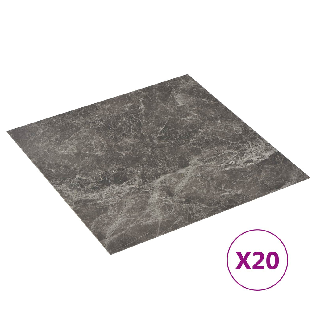 vidaXL Samoprzylepne Deski Podłogowe 30,5 x 30,5 cm 20 pcs PVC