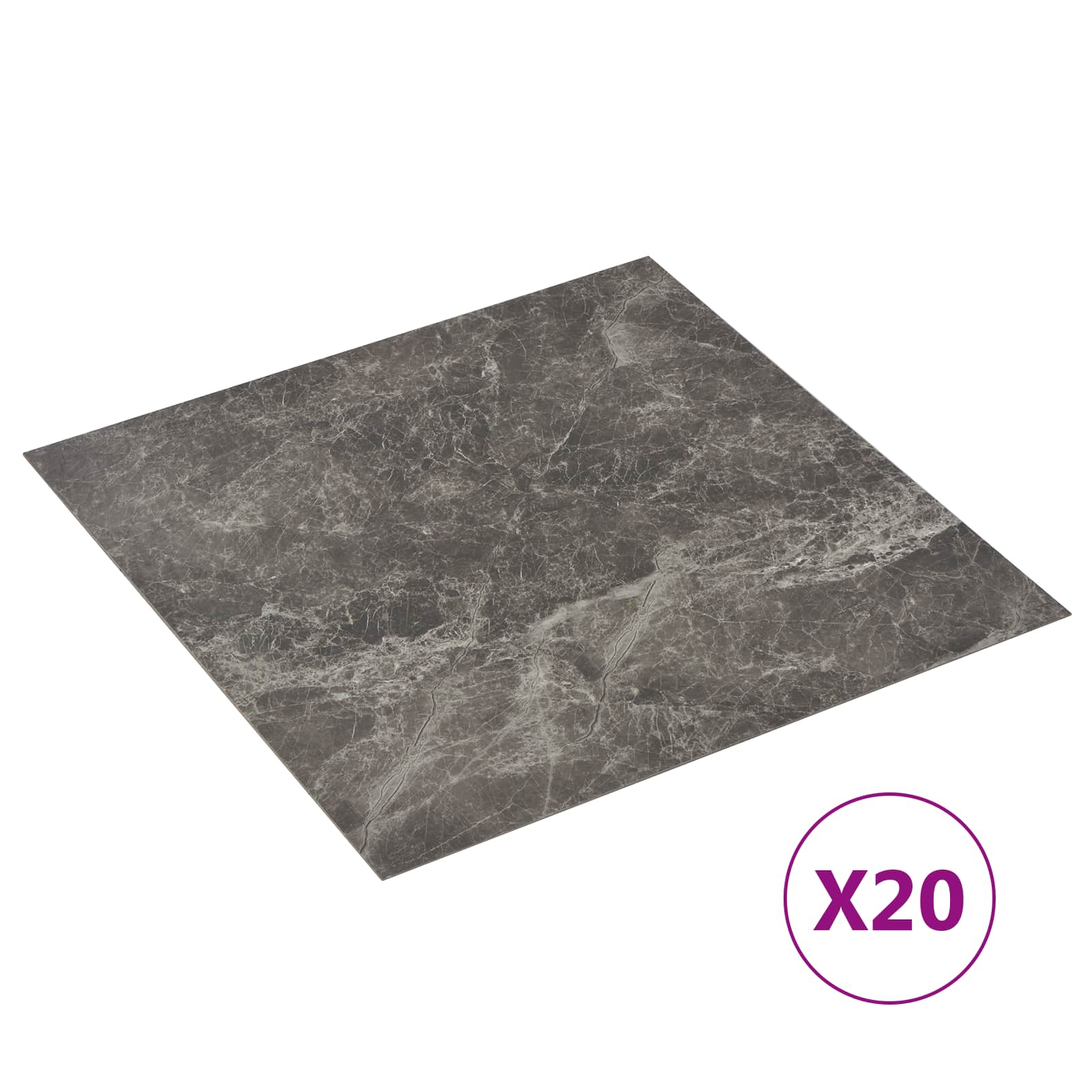 vidaXL Samoprzylepne Deski Podłogowe 30,5 x 30,5 cm 20 pcs PVC
