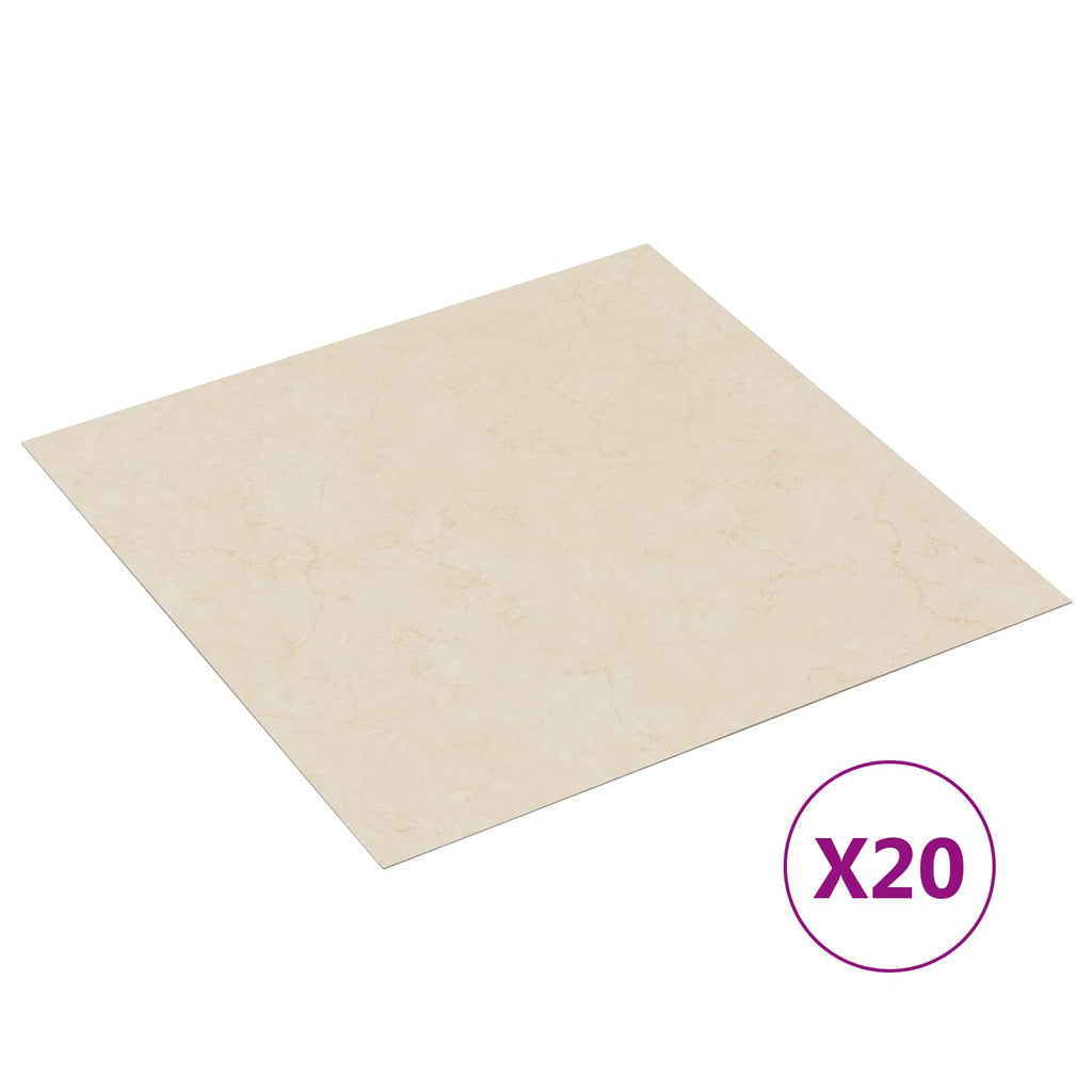 vidaXL Samoprzylepne Deski Podłogowe 30,5 x 30,5 cm 20 pcs PVC