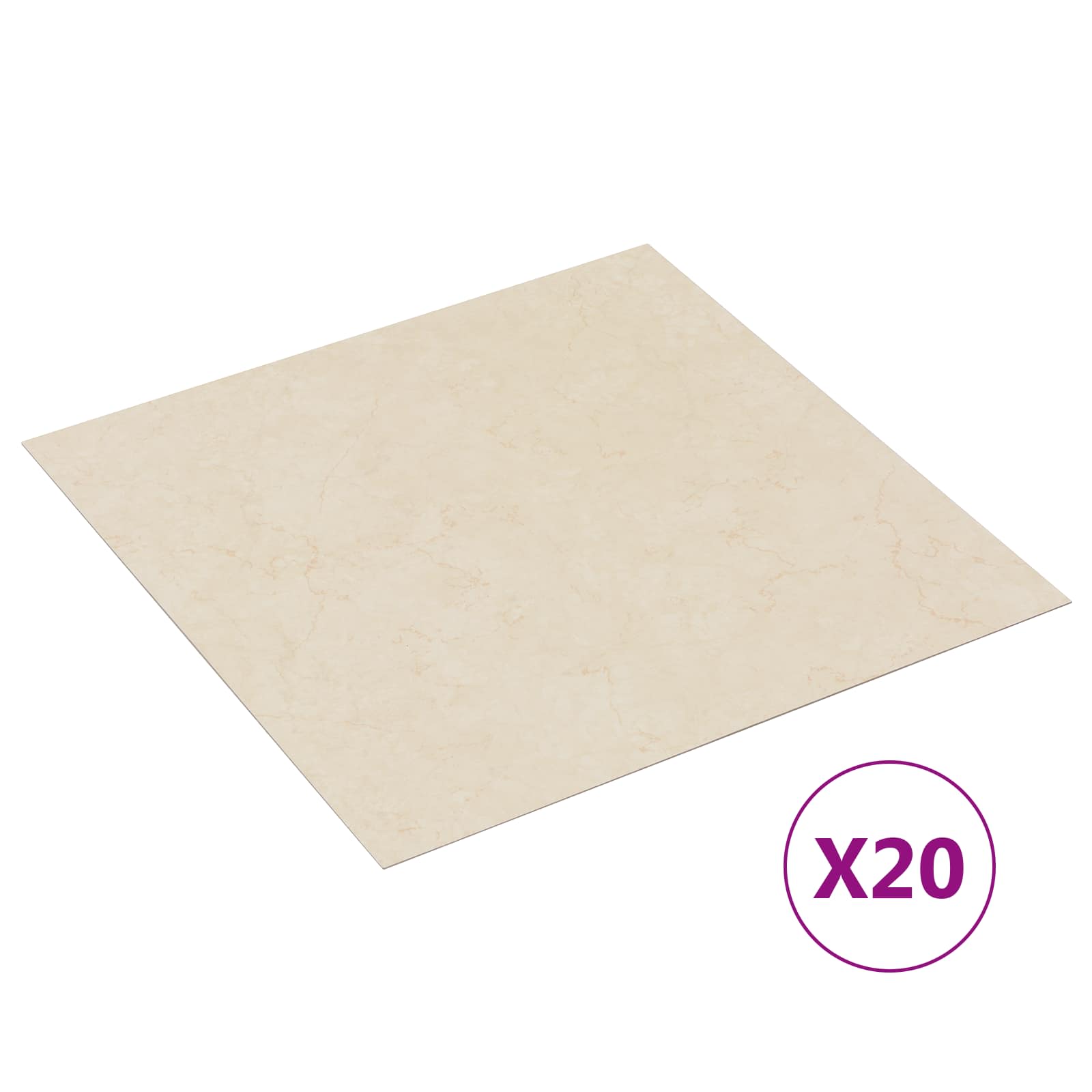 vidaXL Samoprzylepne Deski Podłogowe 30,5 x 30,5 cm 20 pcs PVC