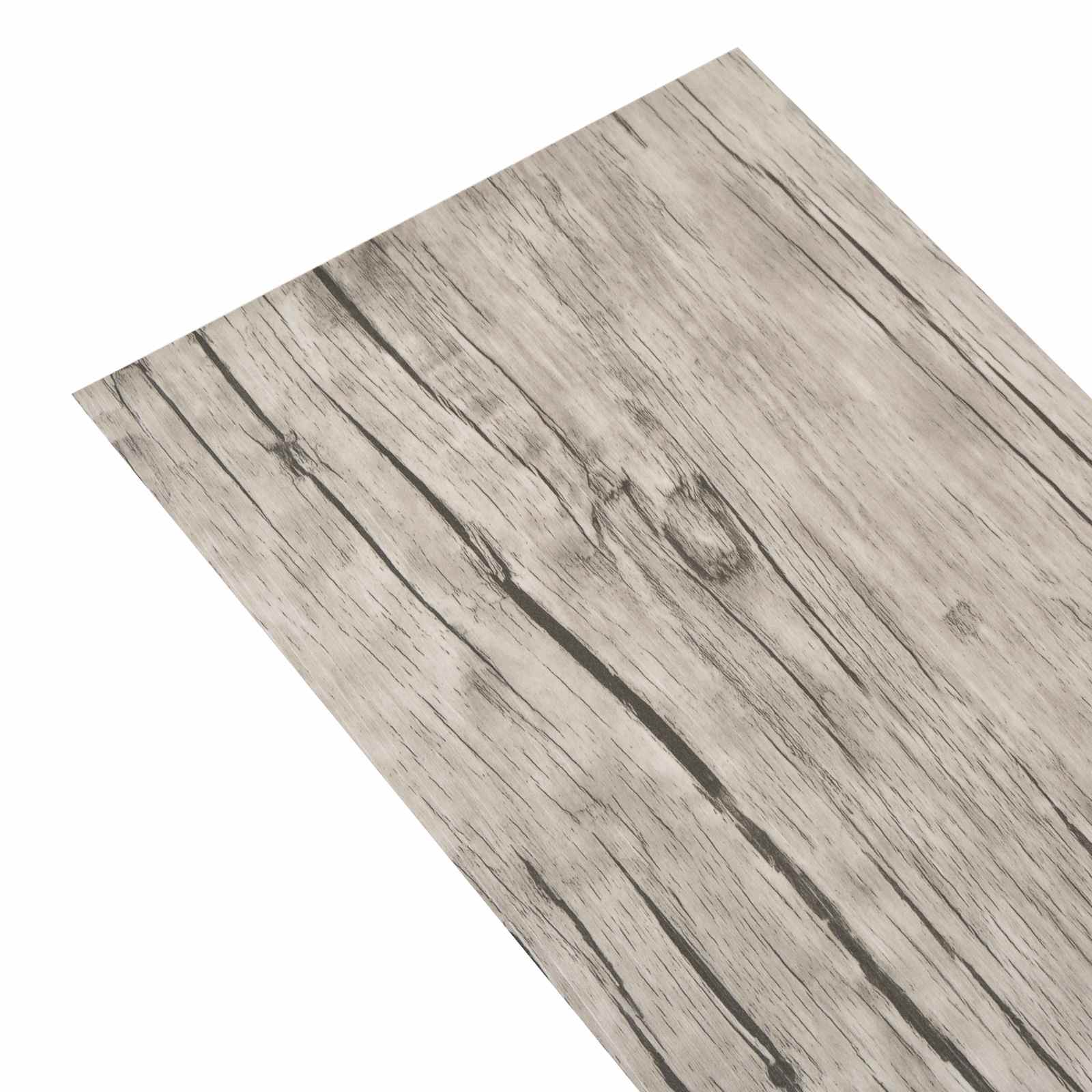 vidaXL Samoprzylepne panele podłogowe PVC 30,5 x 61 cm 28 pcs PVC