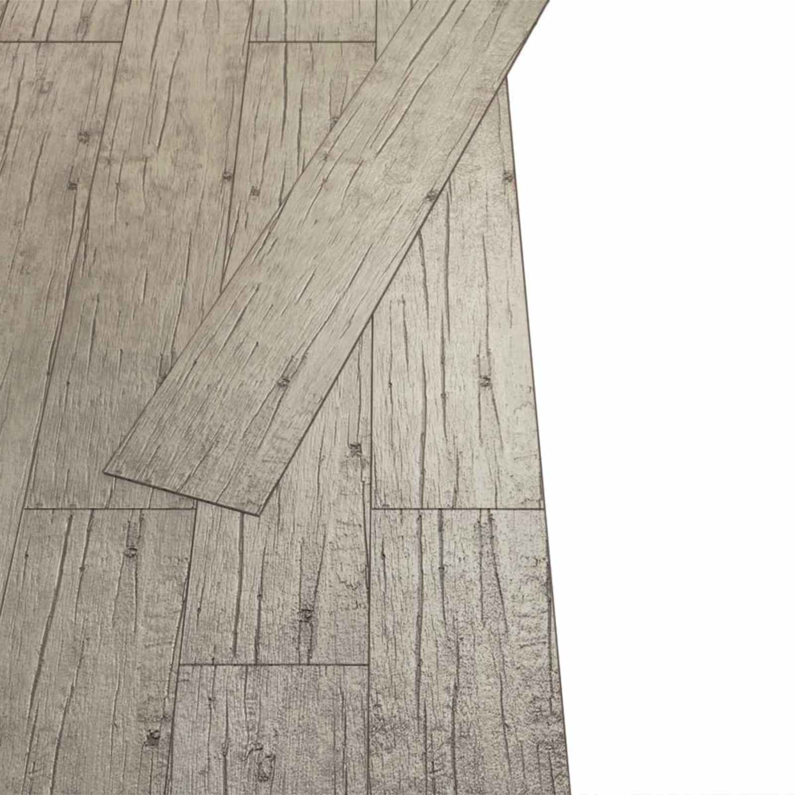 vidaXL Samoprzylepne panele podłogowe PVC 30,5 x 61 cm 28 pcs PVC