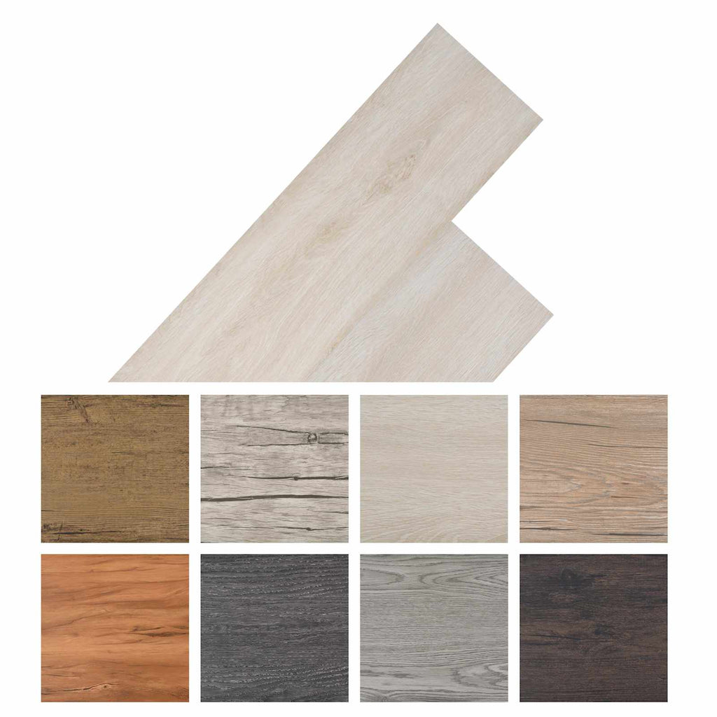 vidaXL Samoprzylepne panele podłogowe PVC 30,5 x 61 cm 28 pcs PVC