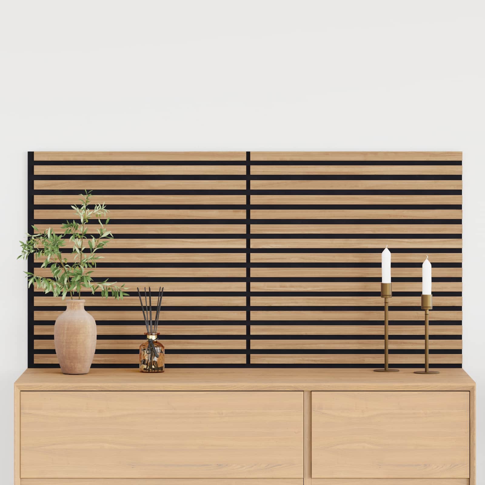 vidaXL Panele ścienne 2 pcs naturalny 60,5 x 60 cm
