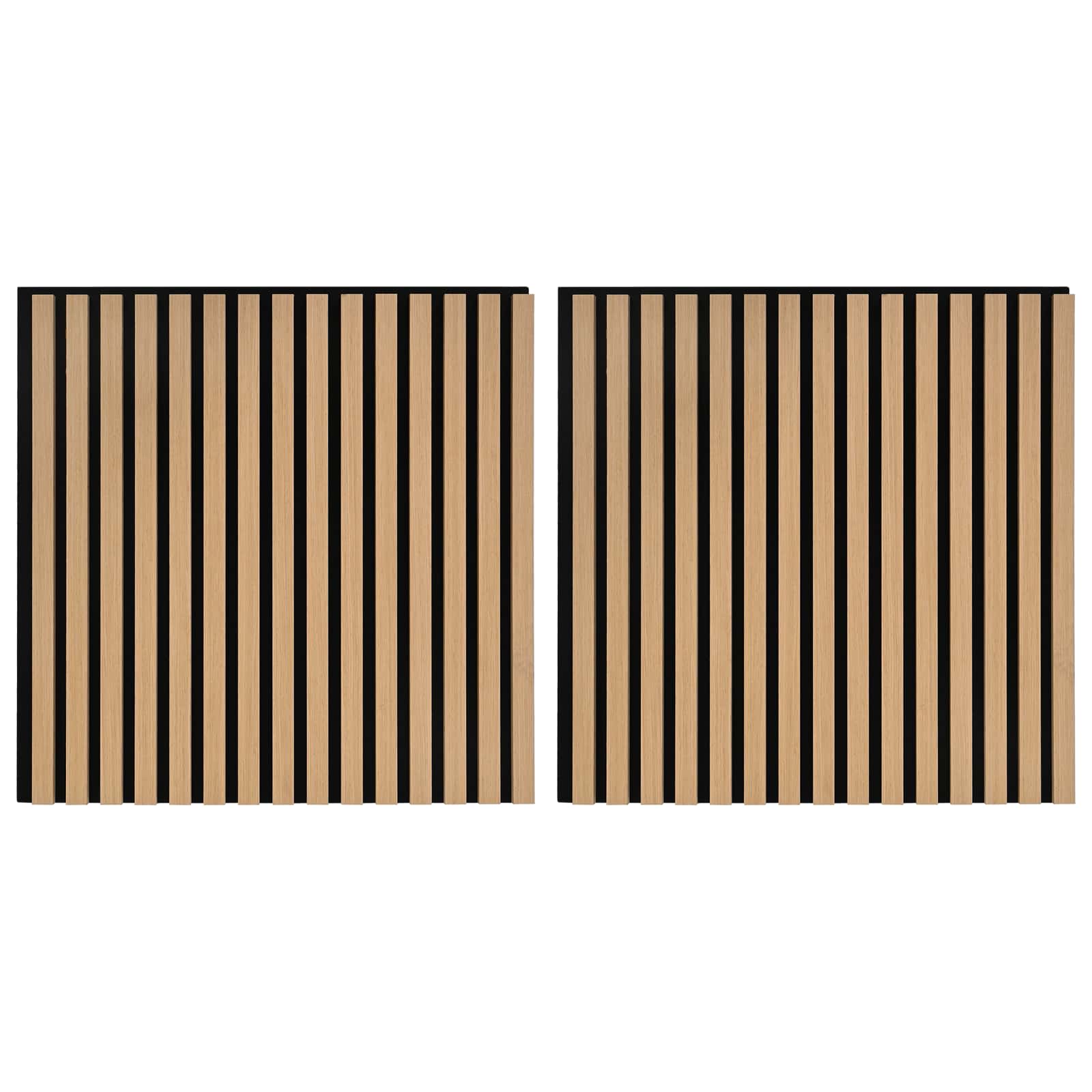 vidaXL Panele ścienne 2 pcs naturalny 60,5 x 60 cm