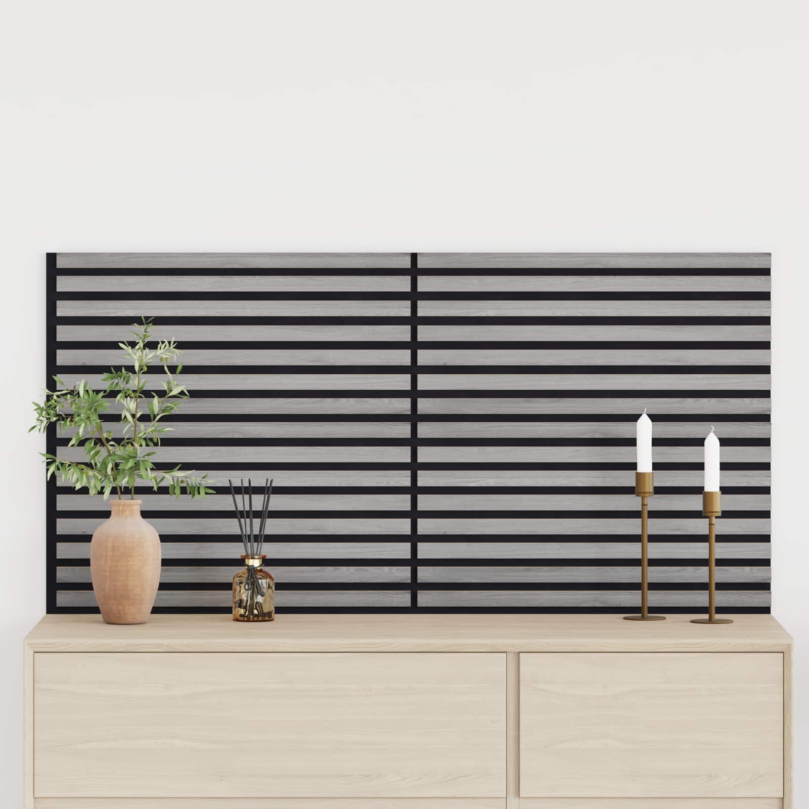vidaXL Panele ścienne 2 pcs Szary 60,5 x 60 cm