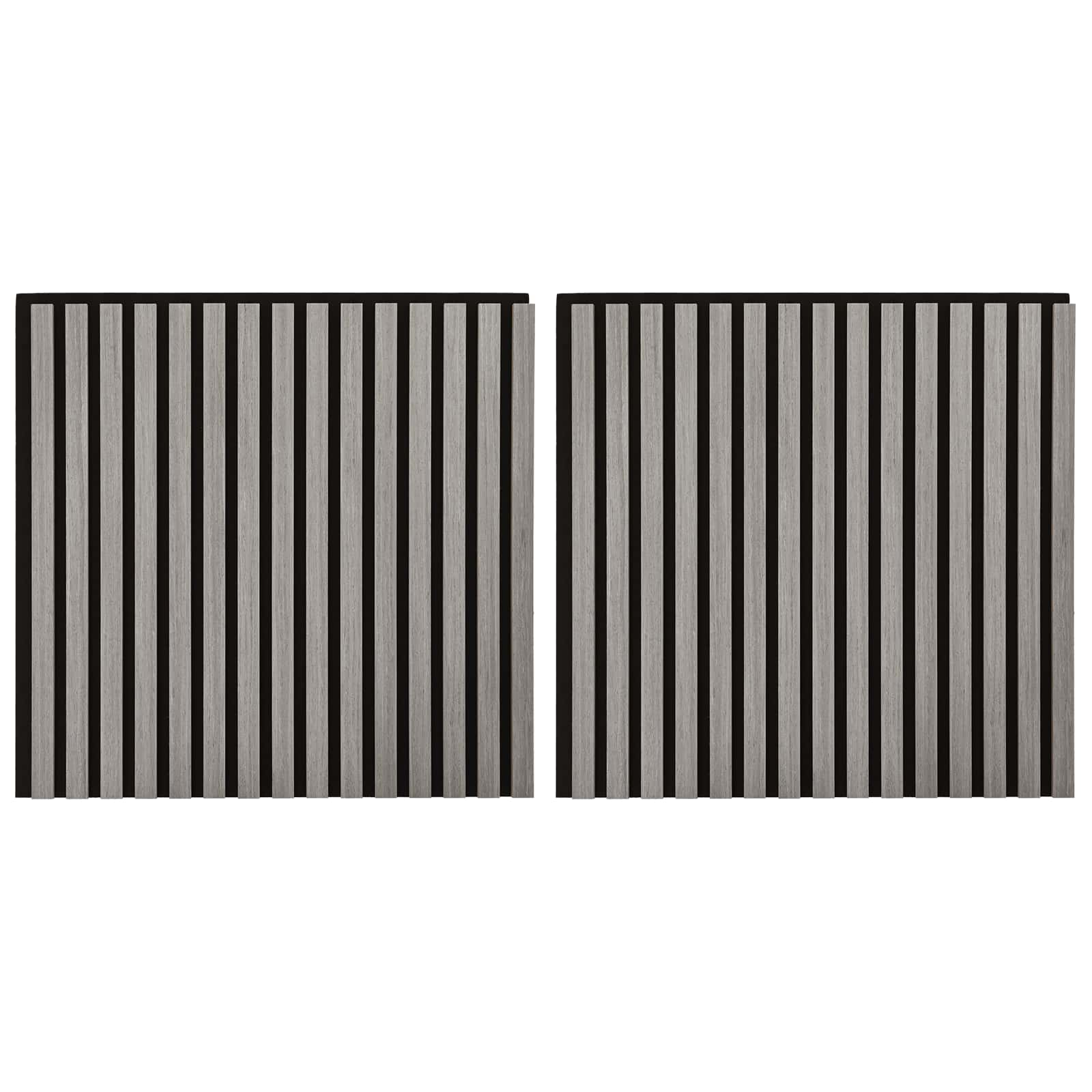 vidaXL Panele ścienne 2 pcs Szary 60,5 x 60 cm