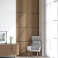 vidaXL Panele ścienne 8 pcs naturalny 60,5 x 60 cm