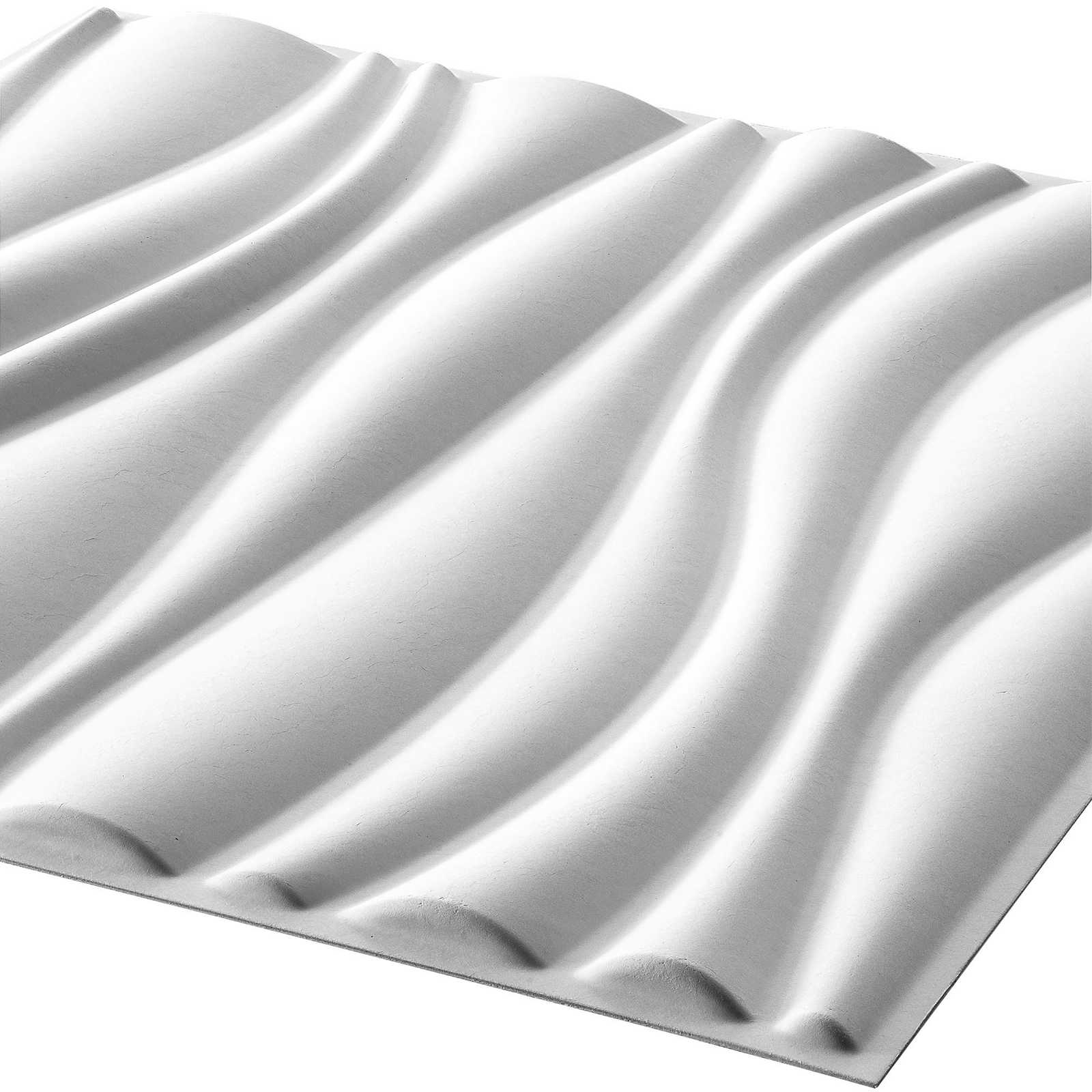 vidaXL Panele ścienne 12 pcs 50 x 50 cm Biały