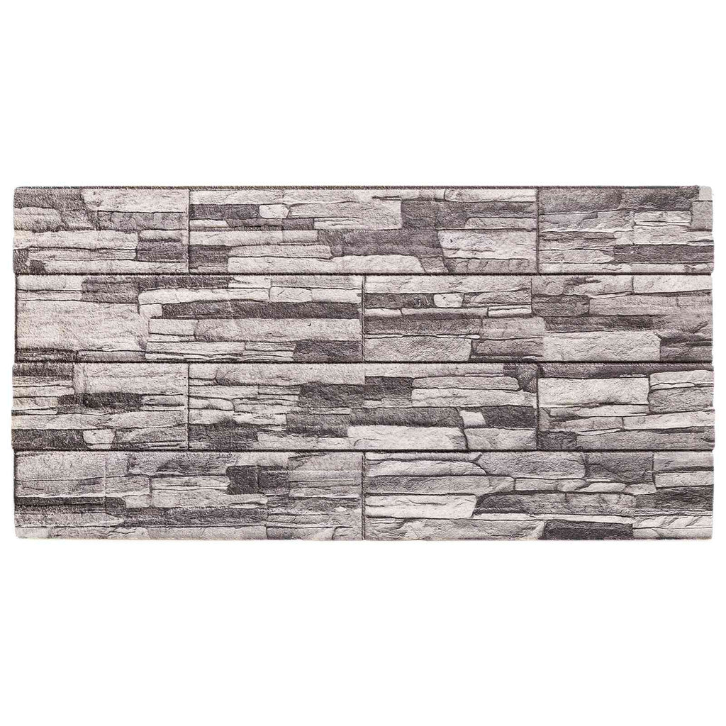 vidaXL Panele ścienne 10 pcs Ciemnoszary i jasnoszary 100 x 50 cm