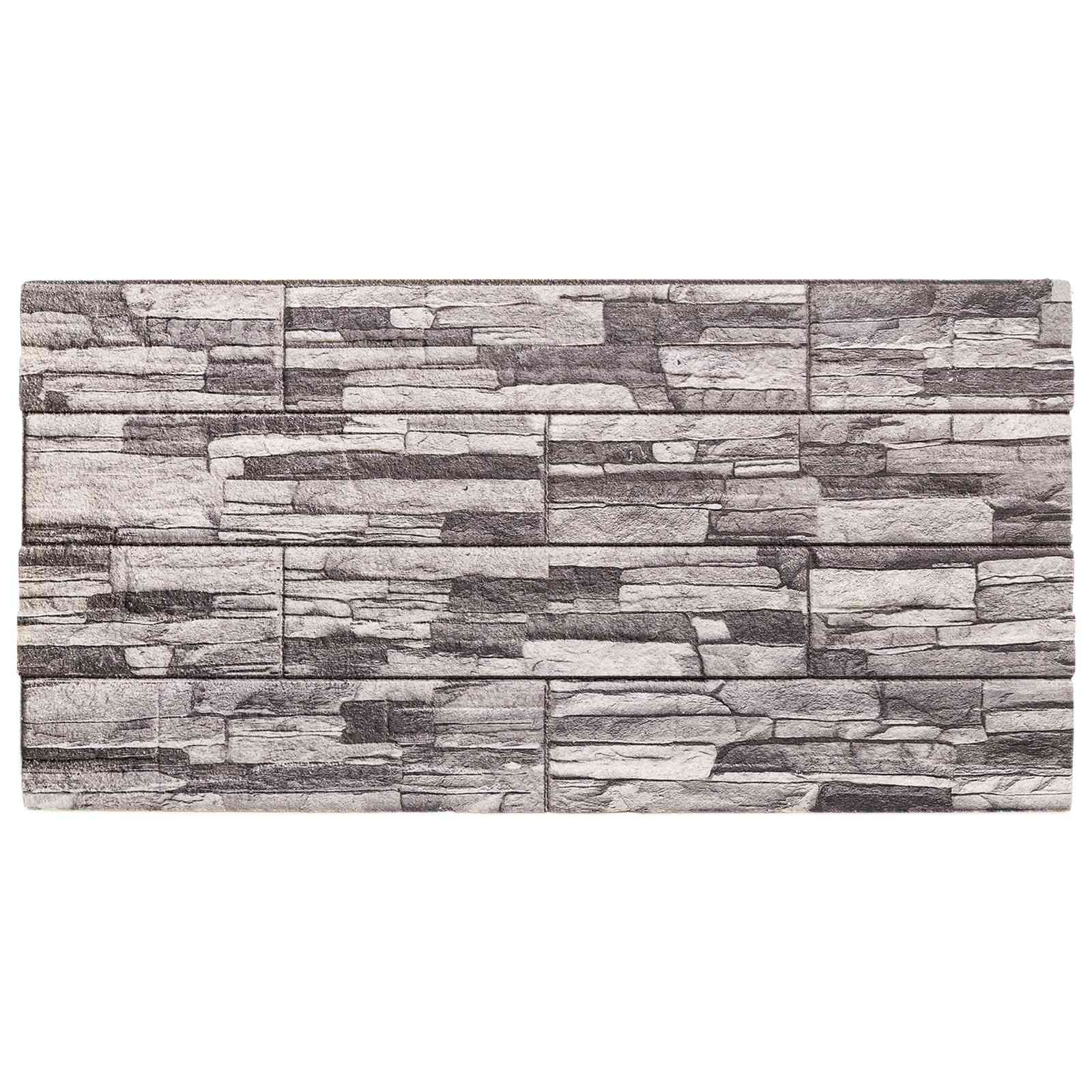 vidaXL Panele ścienne 10 pcs Ciemnoszary i jasnoszary 100 x 50 cm