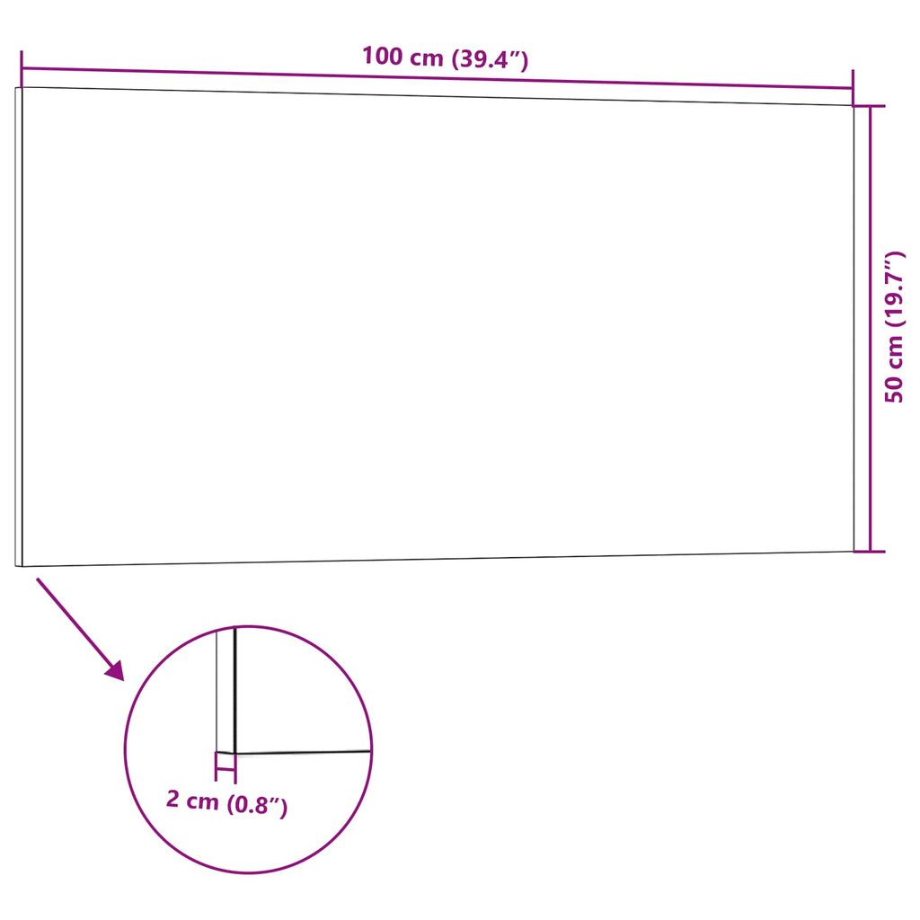 vidaXL Panele ścienne 10 pcs Ciemnoszary i jasnoszary 100 x 50 cm
