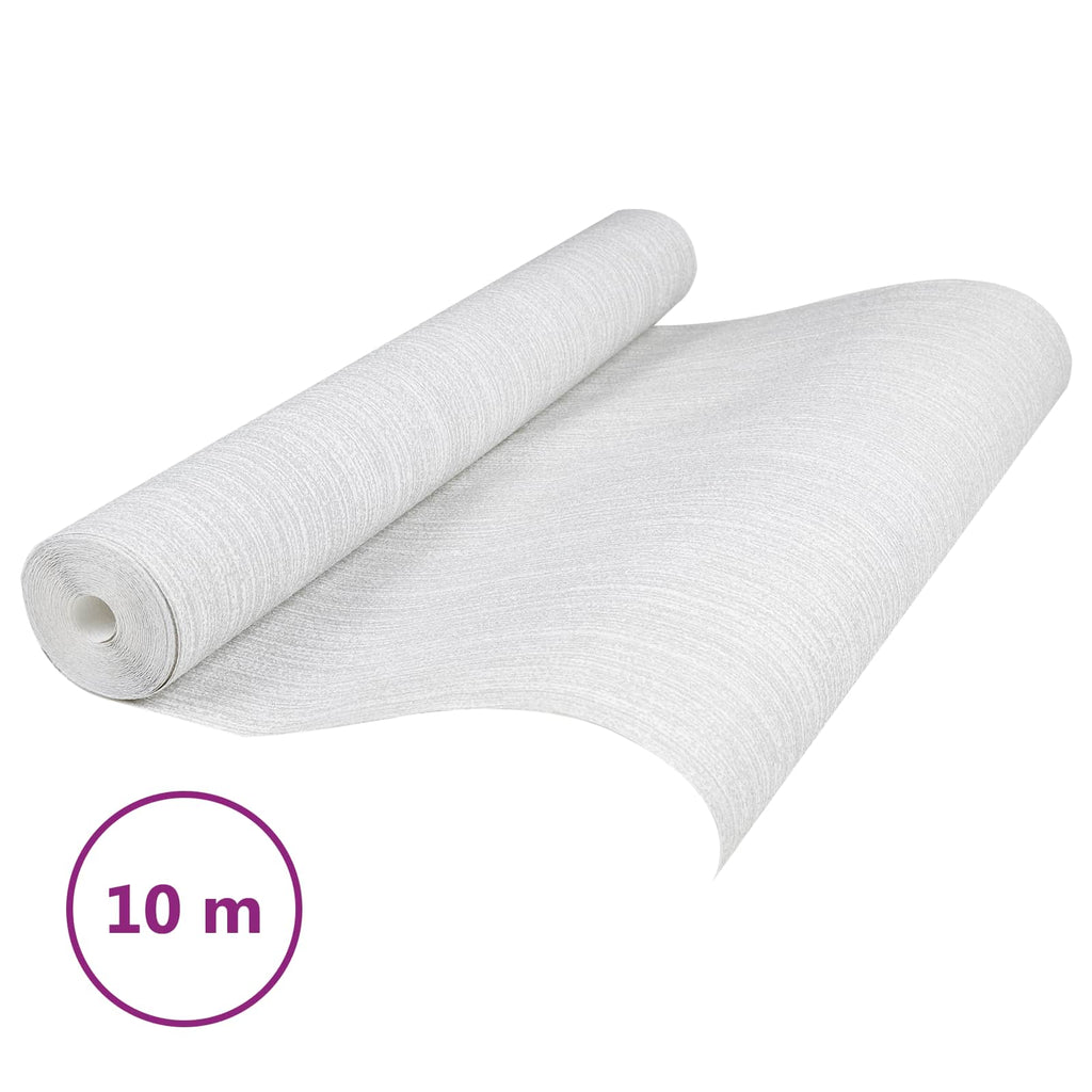 vidaXL Tapeta 3D Solid jasnoszary 10 x 0,53 m Tkanina nienałożona