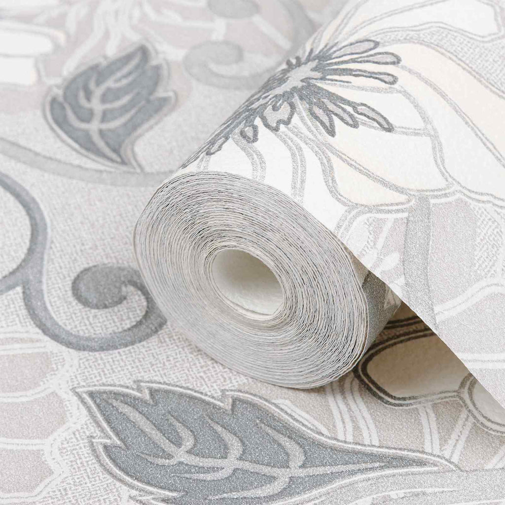 vidaXL Tapeta 3D Solid Paski Kwiat 10 x 0,53 m Tkanina nienałożona