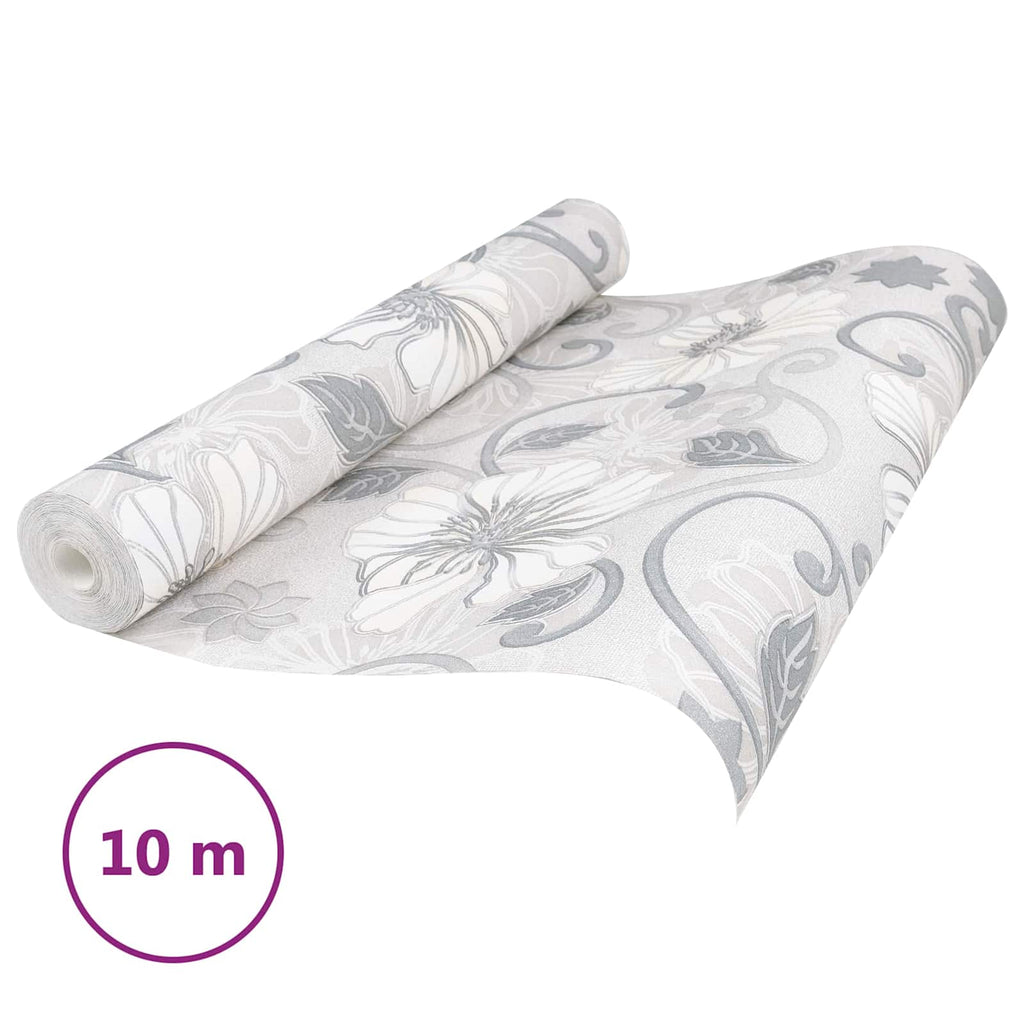 vidaXL Tapeta 3D Solid Paski Kwiat 10 x 0,53 m Tkanina nienałożona