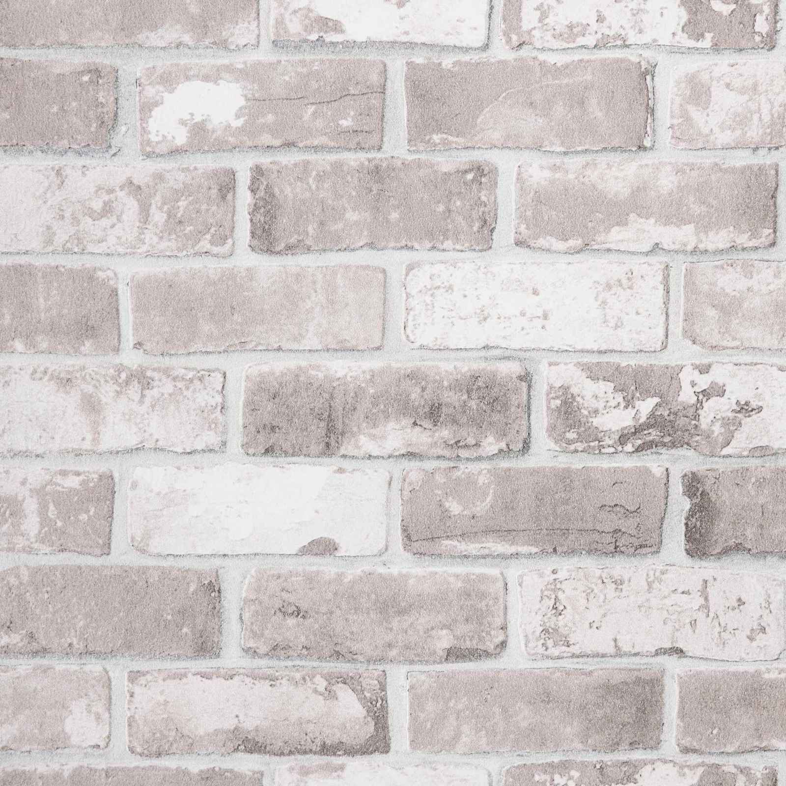 vidaXL Tapeta 3D Solid Paski Cegła 10 x 0,53 m Tkanina nienałożona