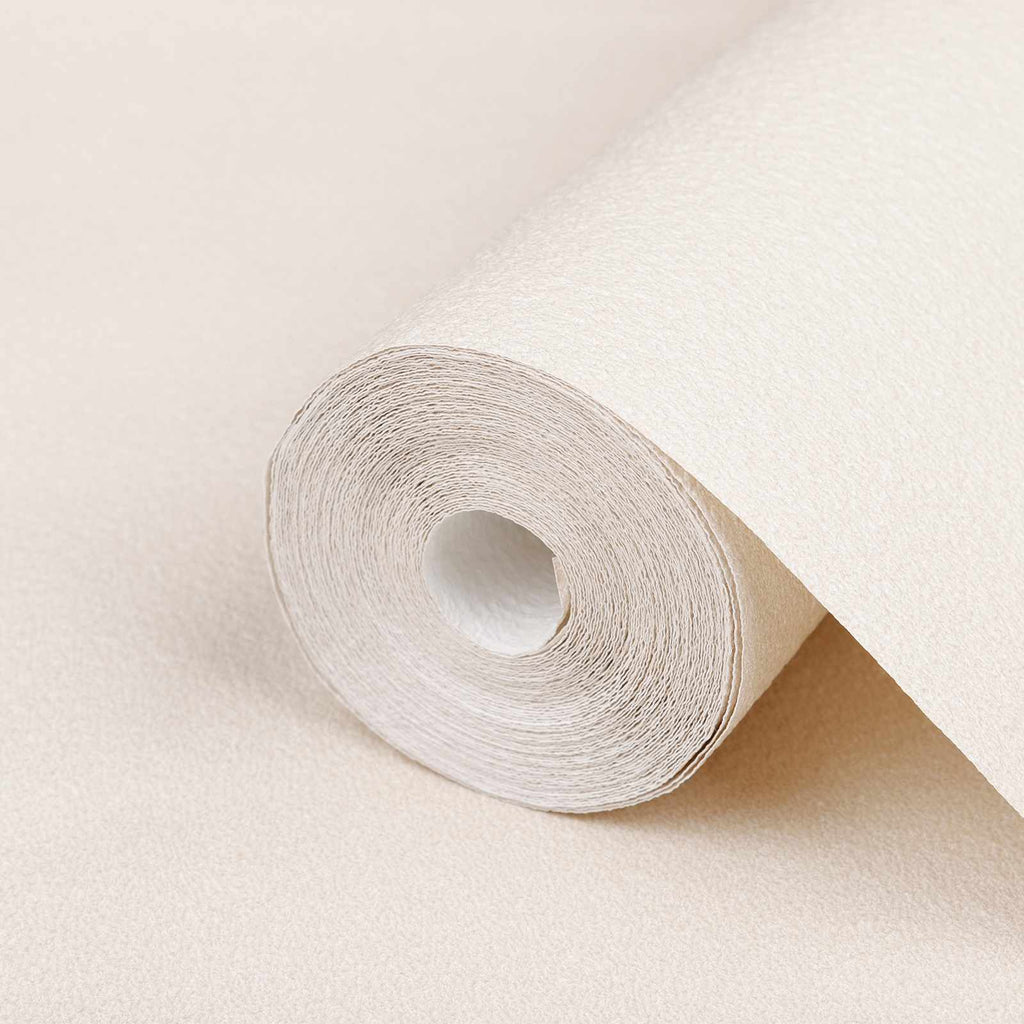 vidaXL Tapeta 3D Solid Paski kremowy 10 x 0,53 m Tkanina nienałożona