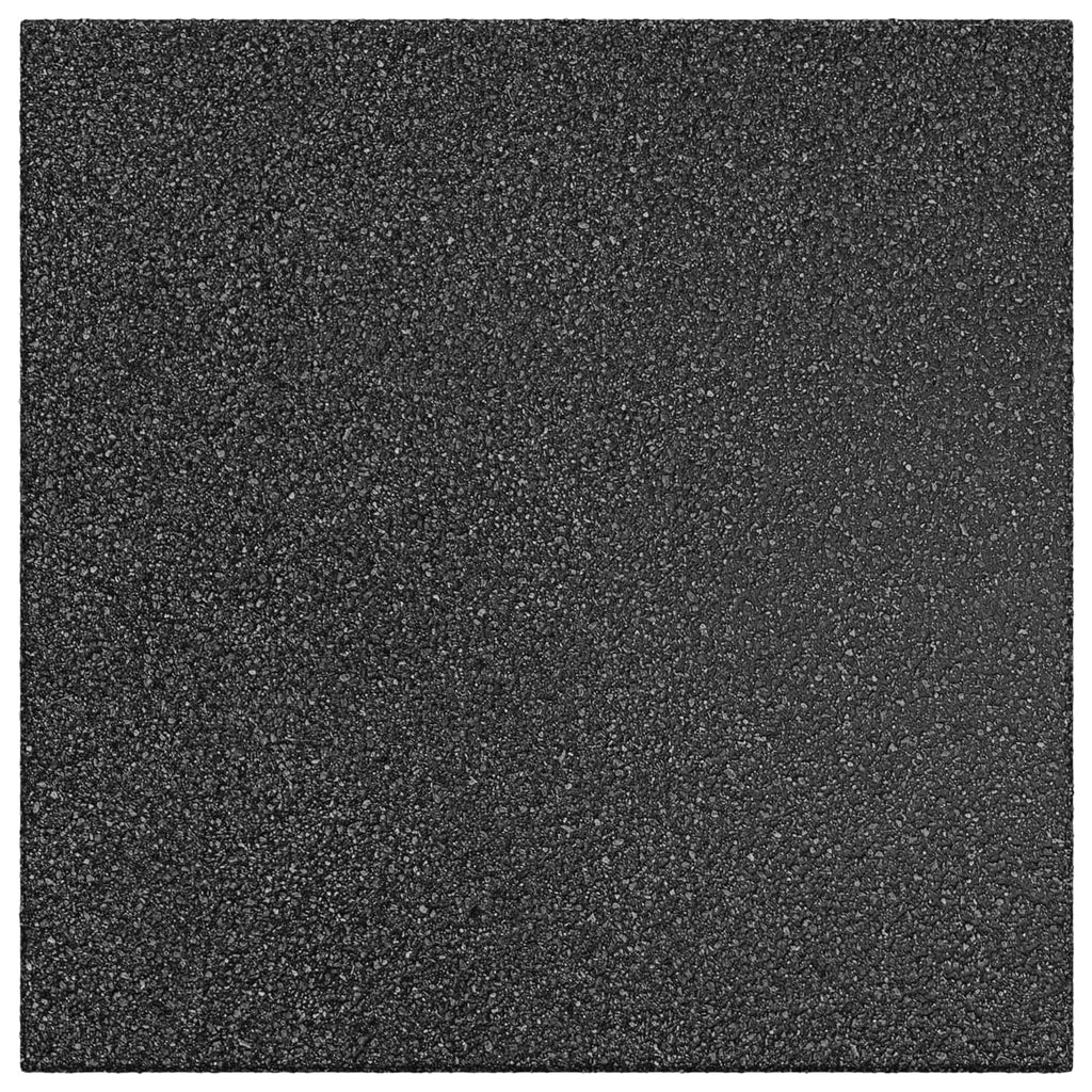 vidaXL Płytki ochronne przed upadkiem 6 pcs Czarny 50 x 50 cm Guma