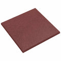 vidaXL Płytki ochronne przed upadkiem 6 pcs czerwony 50 x 50 cm Guma