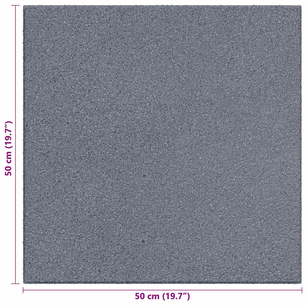 vidaXL Płytki ochronne przed upadkiem 6 pcs Szary 50 x 50 cm Guma