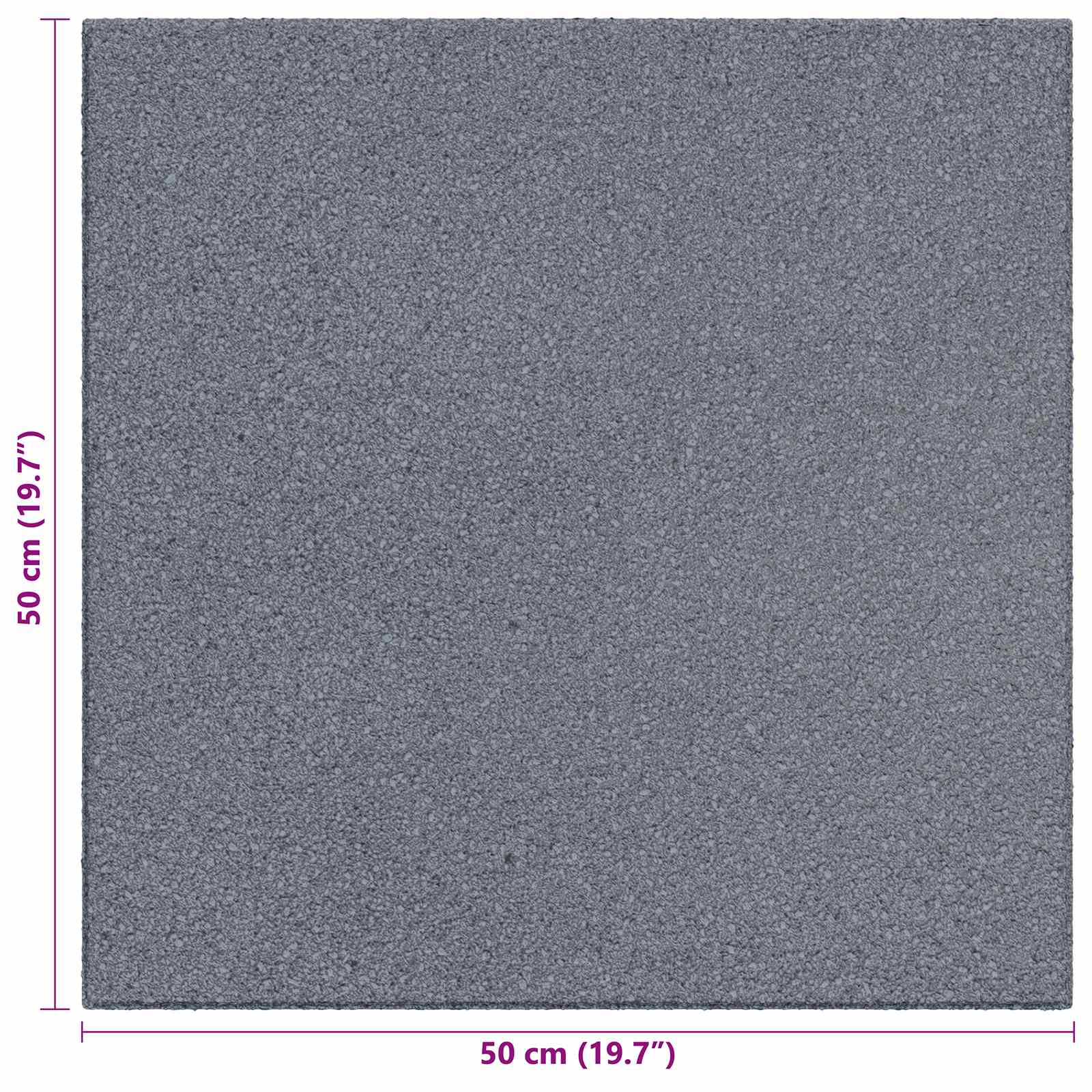 vidaXL Płytki ochronne przed upadkiem 6 pcs Szary 50 x 50 cm Guma