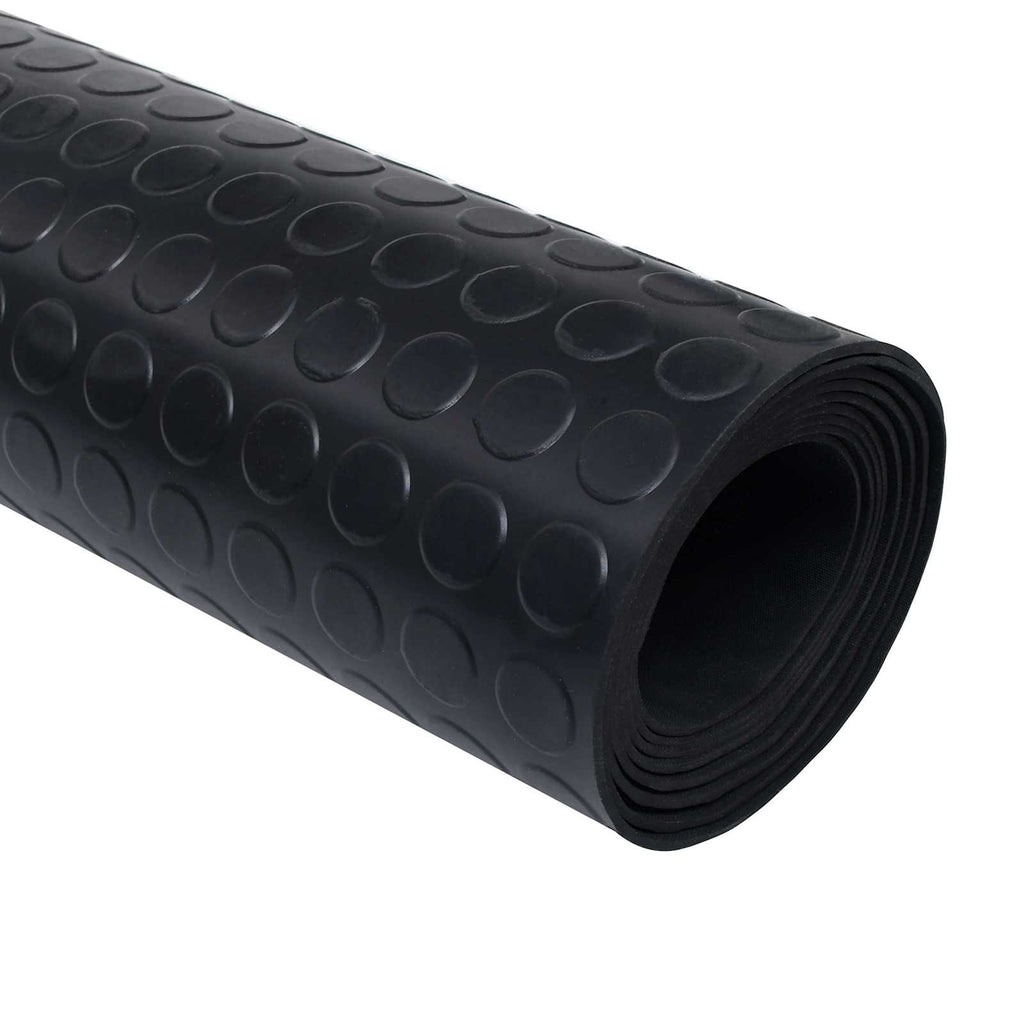 vidaXL Maty podłogowe Czarny 1 x 5 m Guma