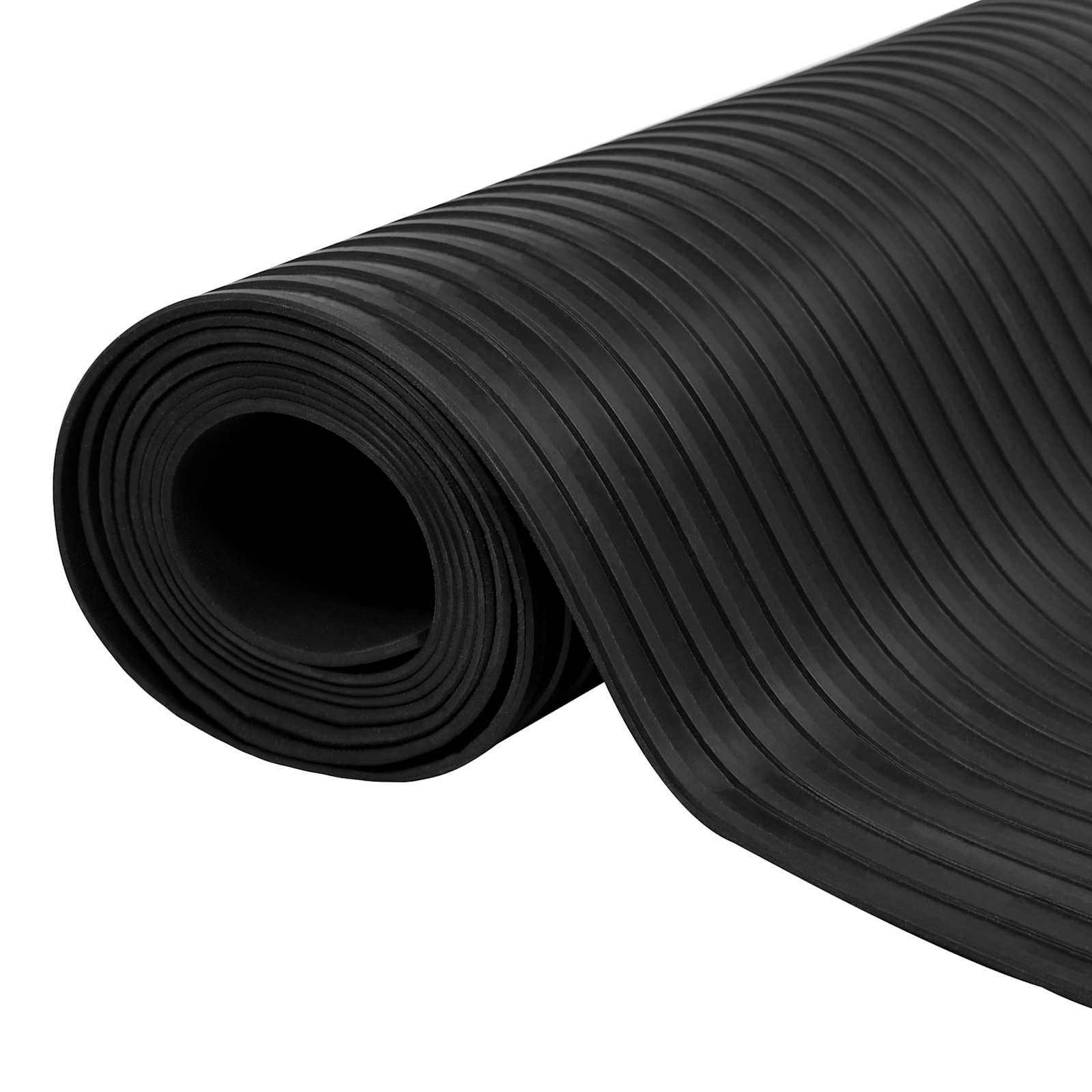 vidaXL Maty podłogowe Czarny 1,5 x 2 m Guma