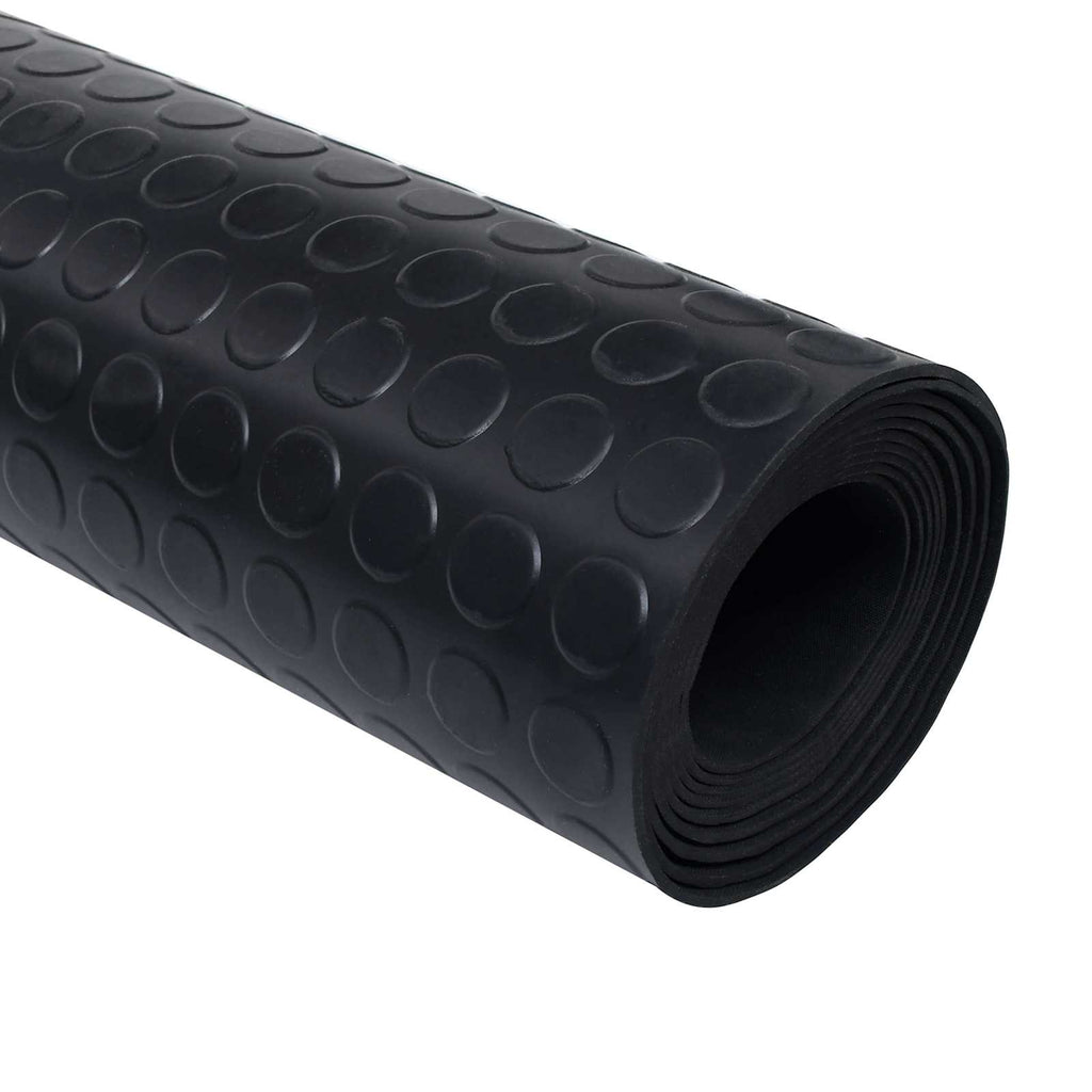vidaXL Maty podłogowe Czarny 1,5 x 2 m Guma