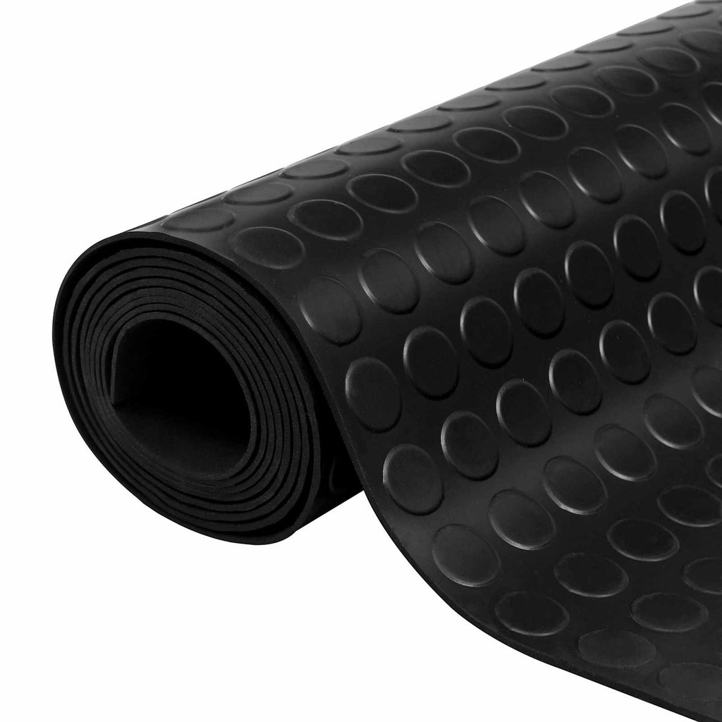 vidaXL Maty podłogowe Czarny 1,5 x 2 m Guma