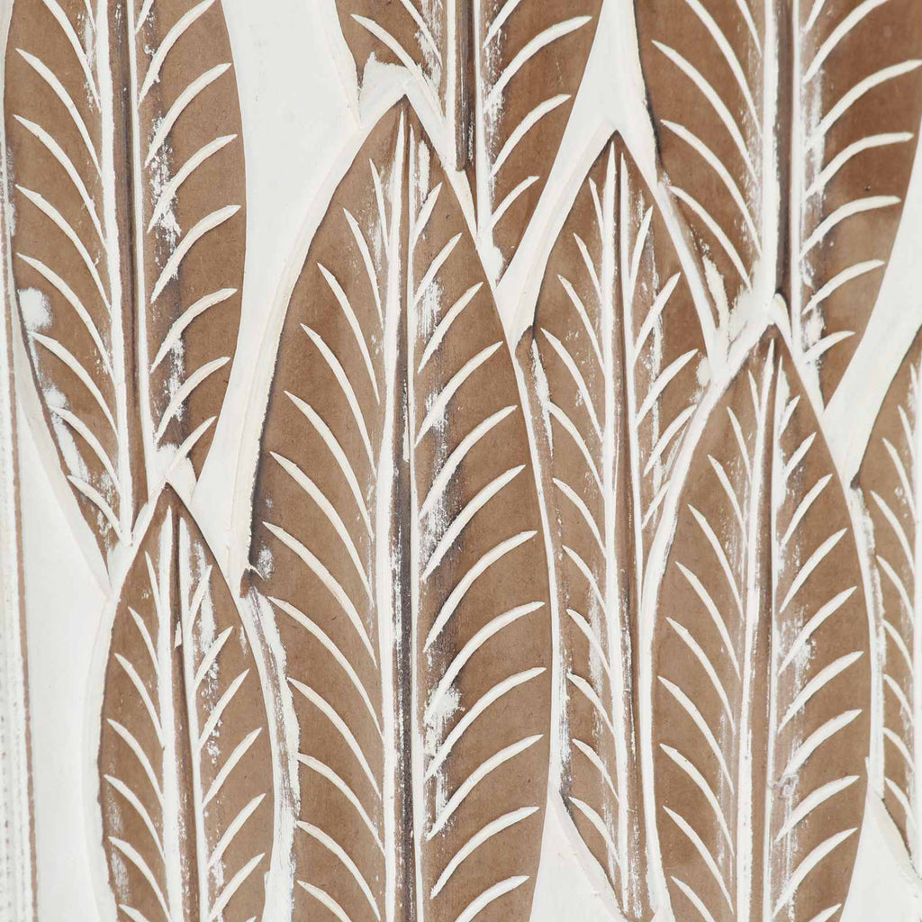 vidaXL Dekoracja artystyczna 3 pcs Brązowy i biały 40 x 40 x 1,5 cm