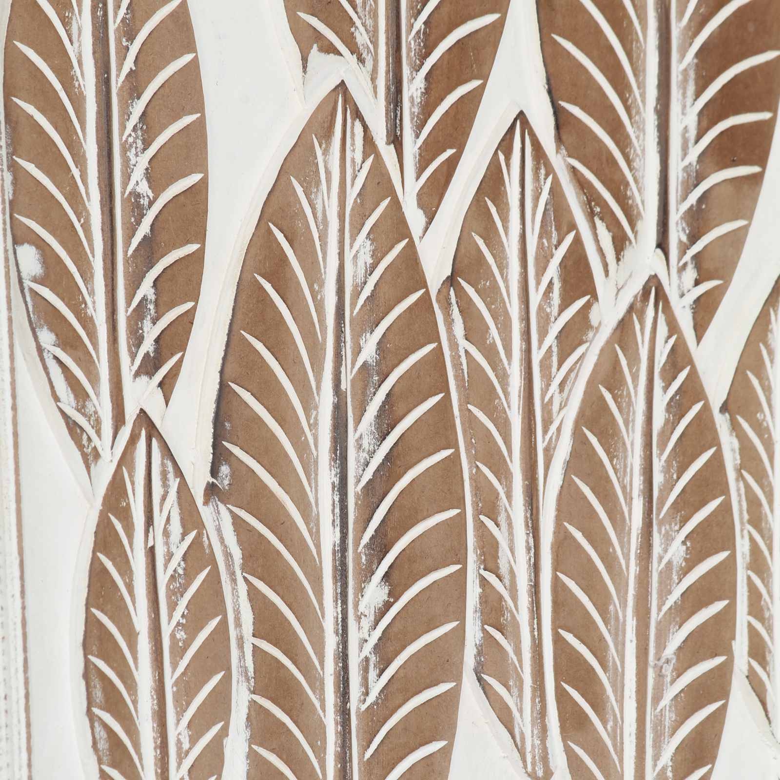 vidaXL Dekoracja artystyczna 3 pcs Brązowy i biały 40 x 40 x 1,5 cm