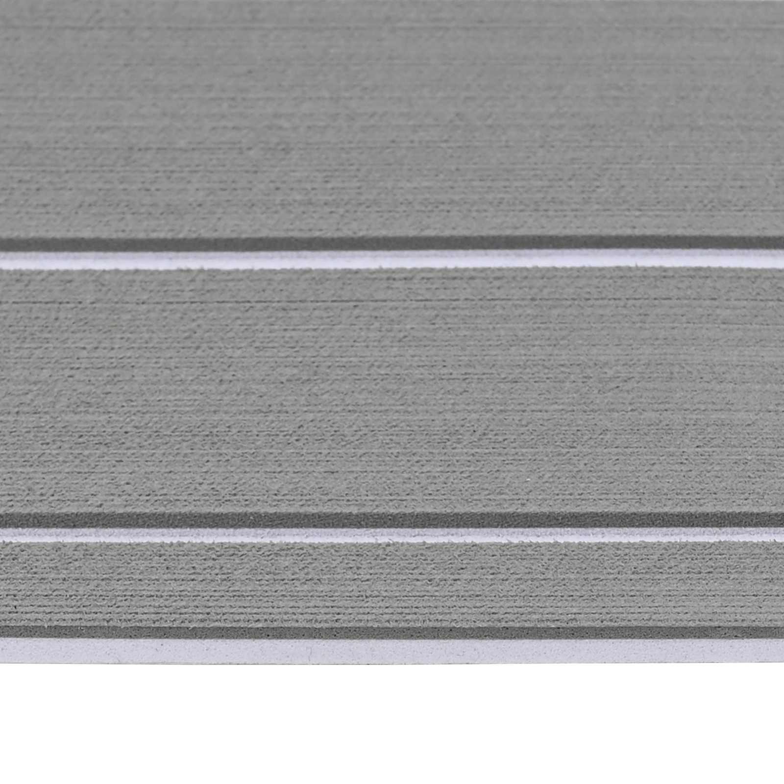vidaXL Mata Łodziowa Paski Jasnoszary i biały. 240 x 90 cm EVA