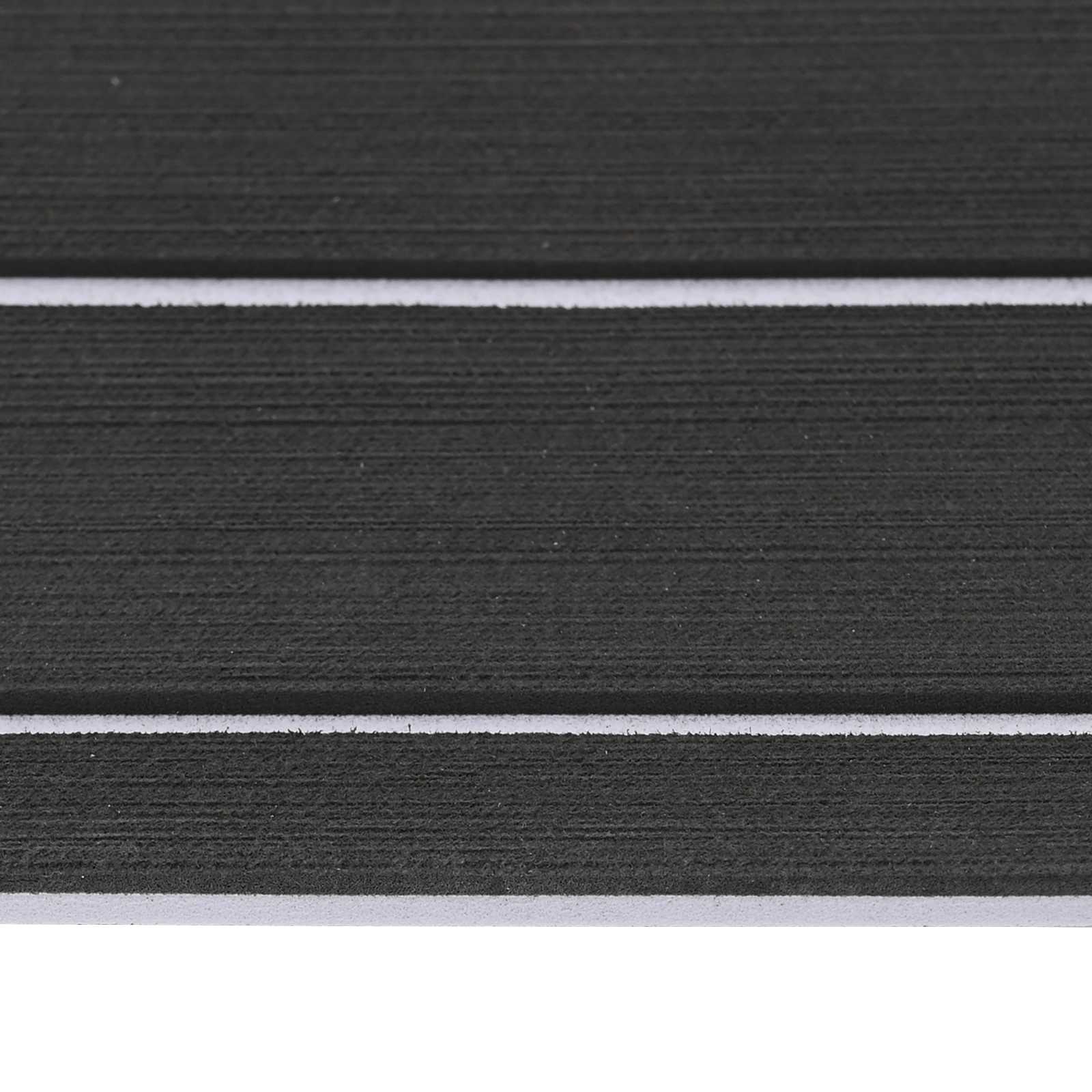 vidaXL Mata Łodziowa Paski Ciemnoszary i biały 240 x 90 cm EVA