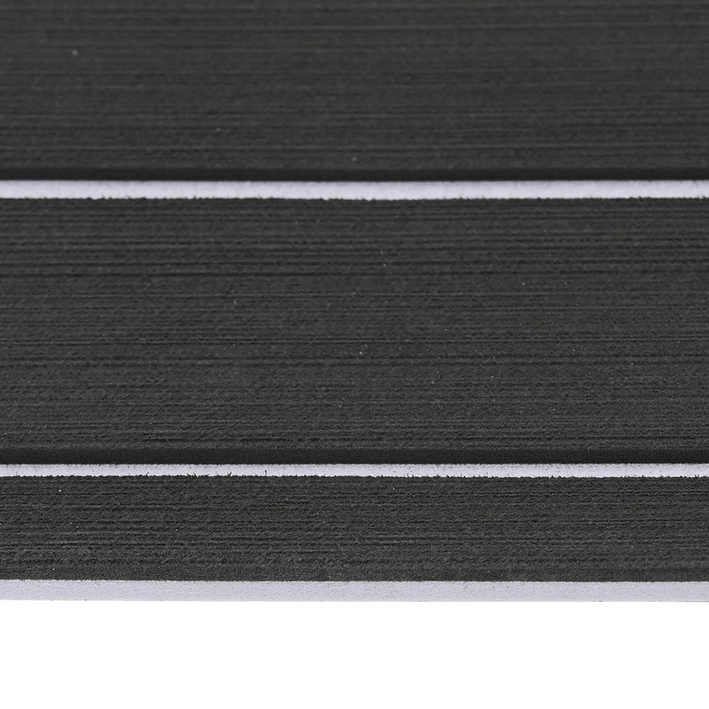 vidaXL Mata Łodziowa Paski Ciemnoszary i biały 240 x 60 cm EVA
