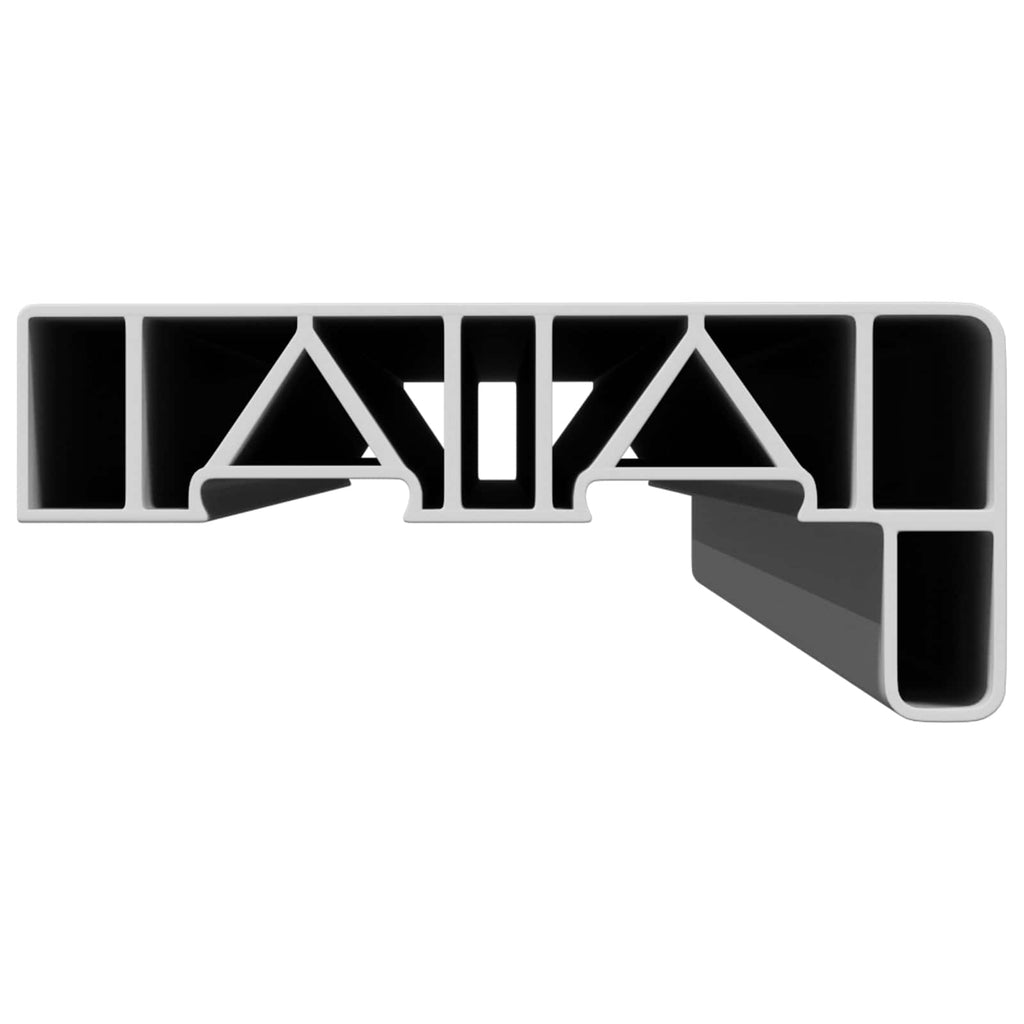 vidaXL Parapet okienny Biały 100 x 15 x 4,5 cm PVC