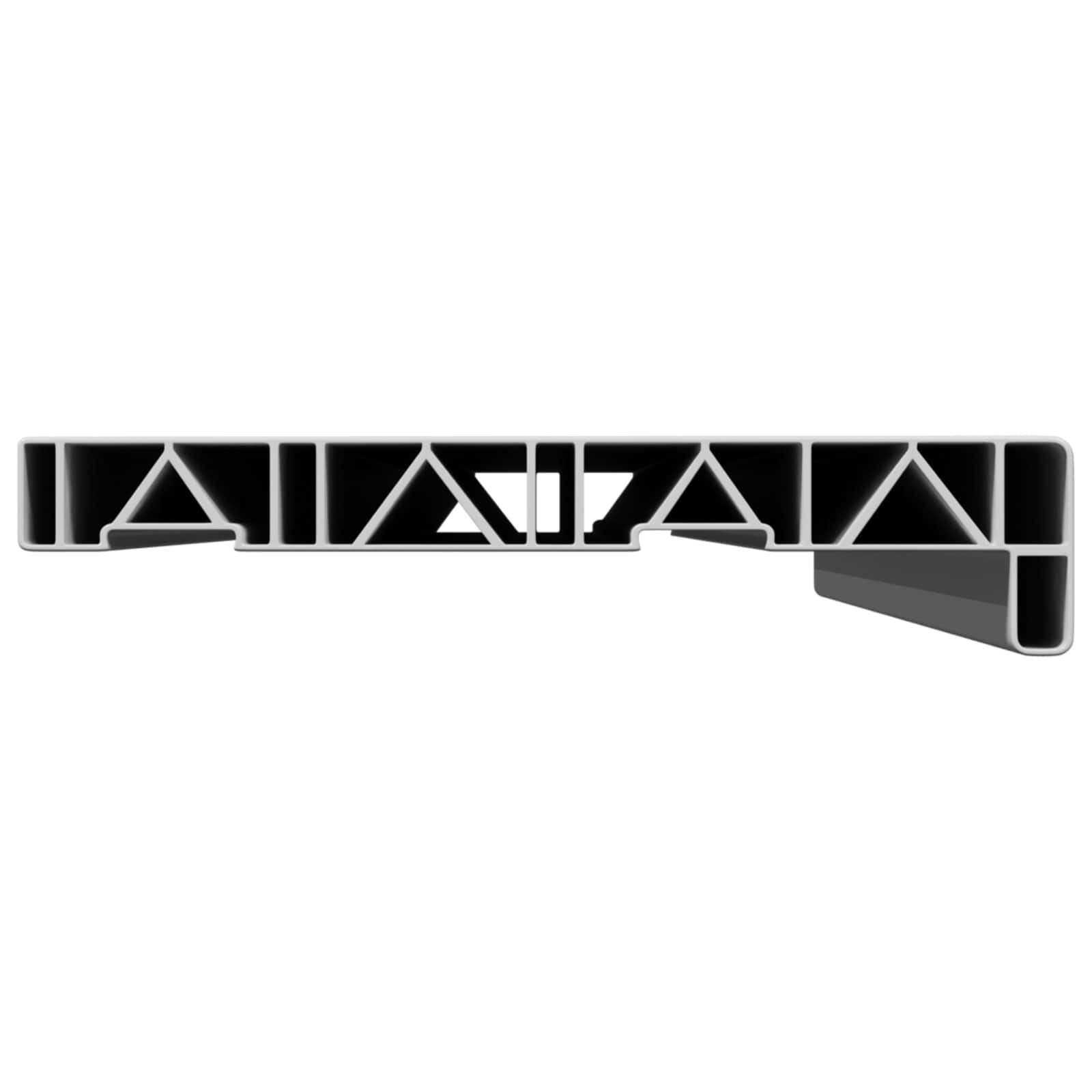 vidaXL Parapet okienny Biały 80 x 20 x 4,5 cm PVC