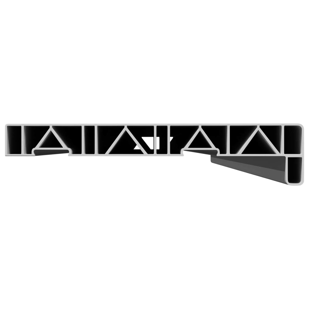 vidaXL Parapet okienny Biały 120 x 20 x 4,5 cm PVC