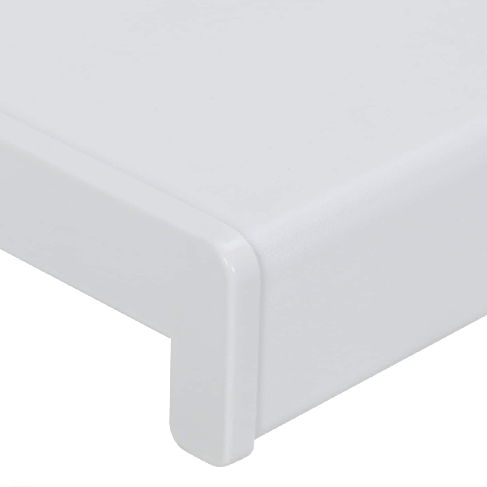 vidaXL Parapet okienny Biały 100 x 30 x 4,5 cm PVC