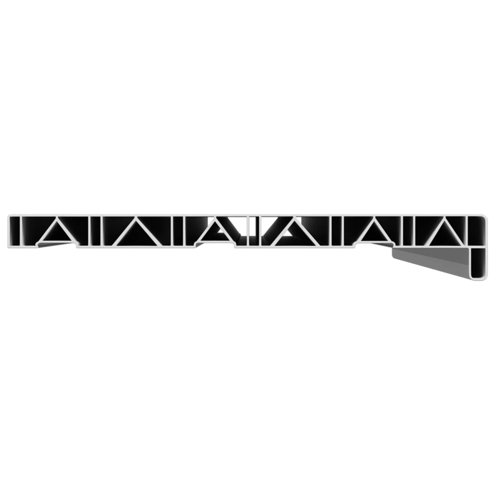 vidaXL Parapet okienny Biały 100 x 30 x 4,5 cm PVC