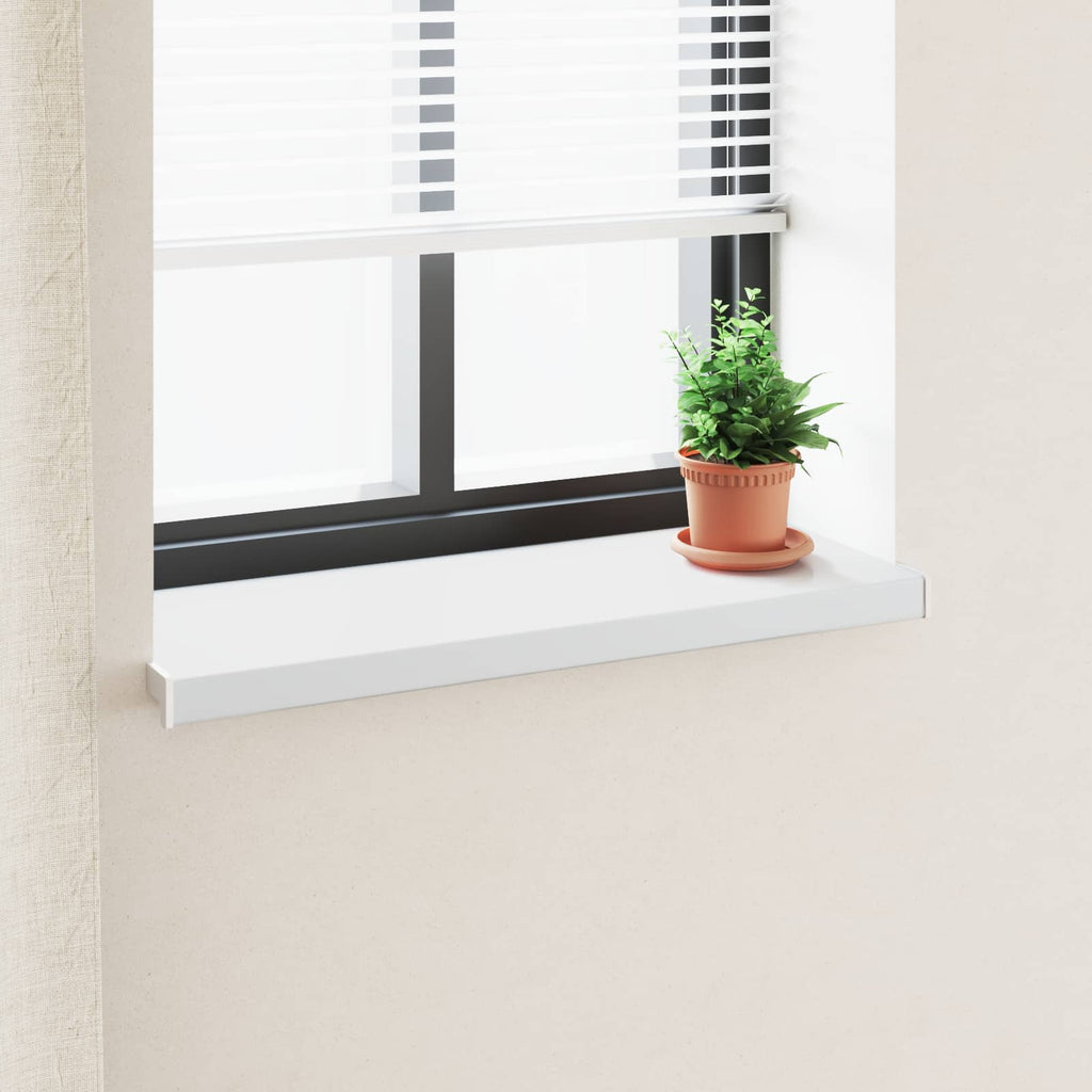 vidaXL Parapet okienny Biały 100 x 35 x 4,5 cm PVC