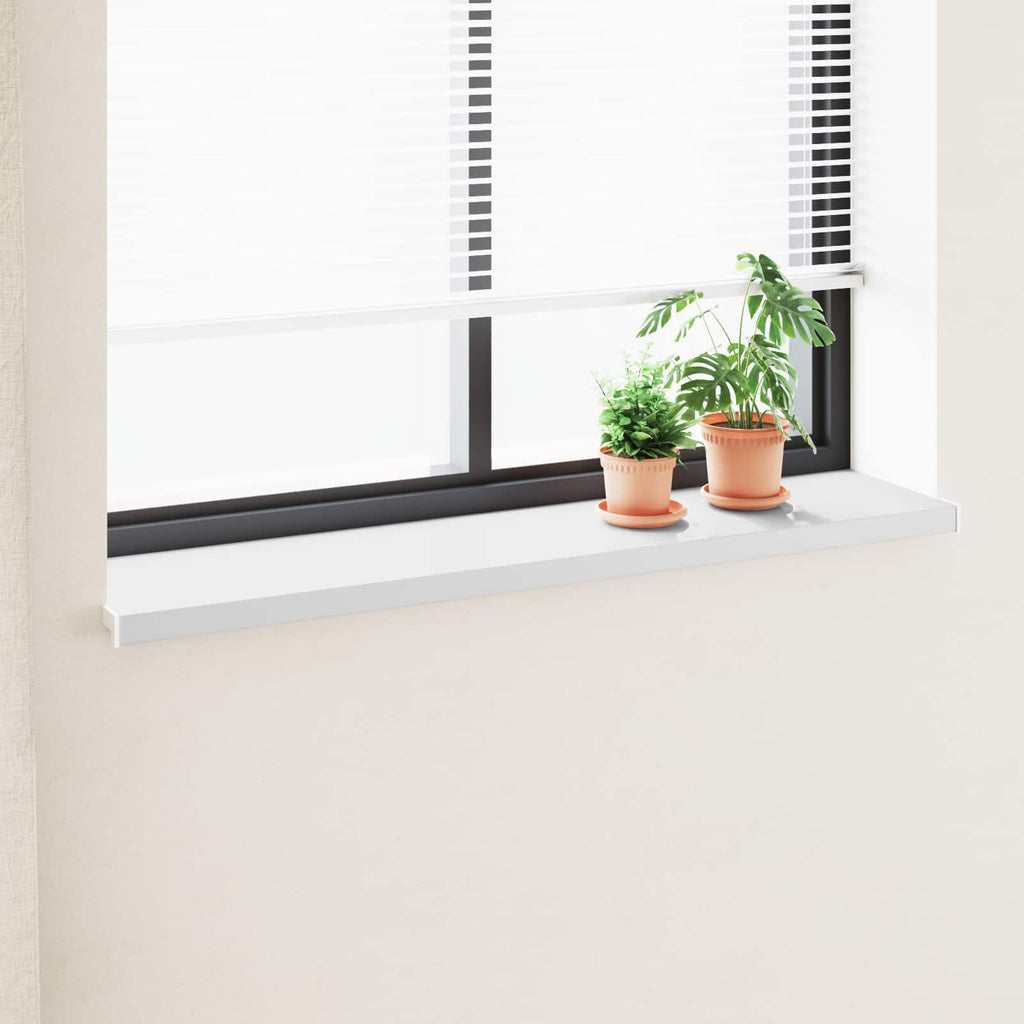 vidaXL Parapet okienny Biały 140 x 35 x 4,5 cm PVC