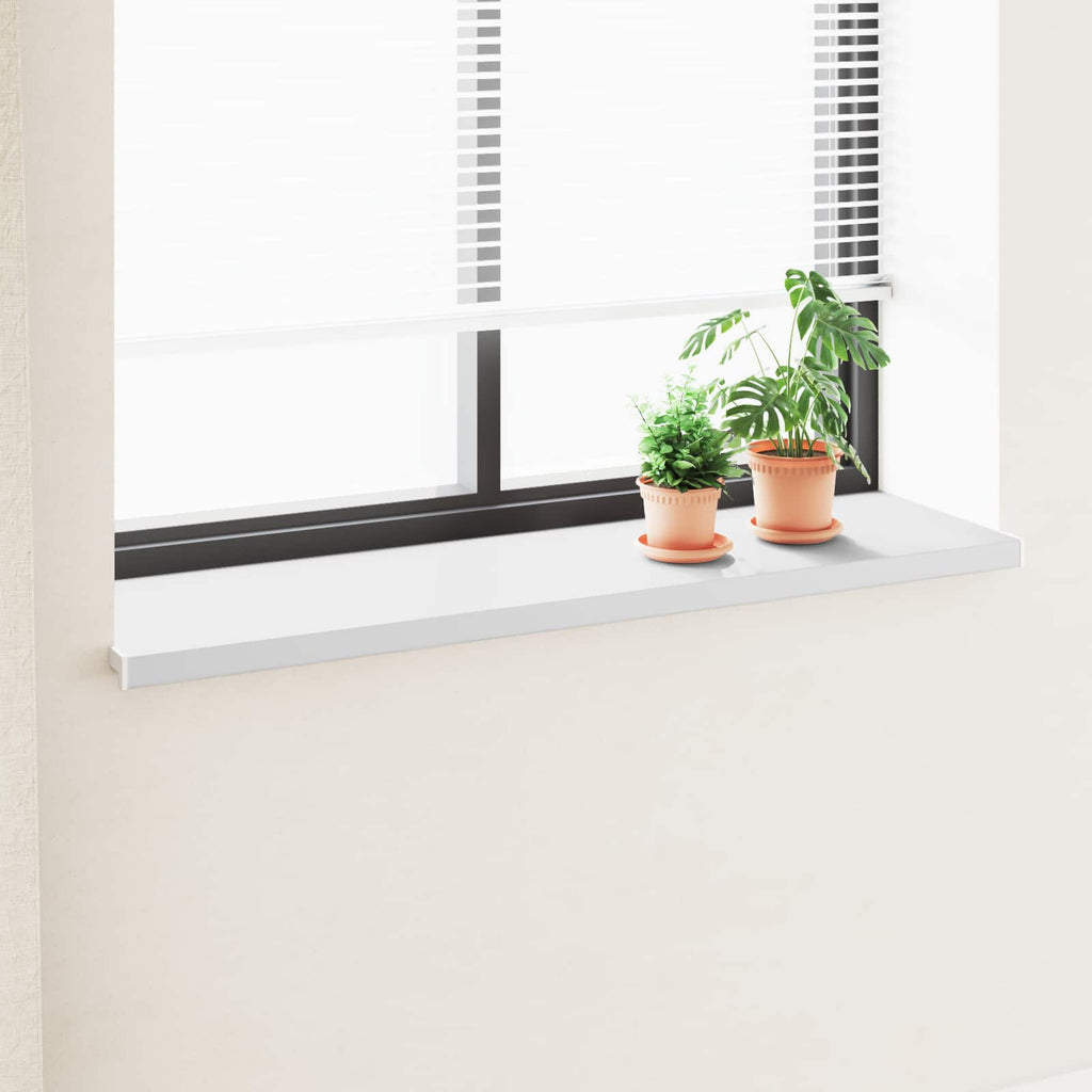 vidaXL Parapet okienny Biały 120 x 40 x 4,5 cm PVC