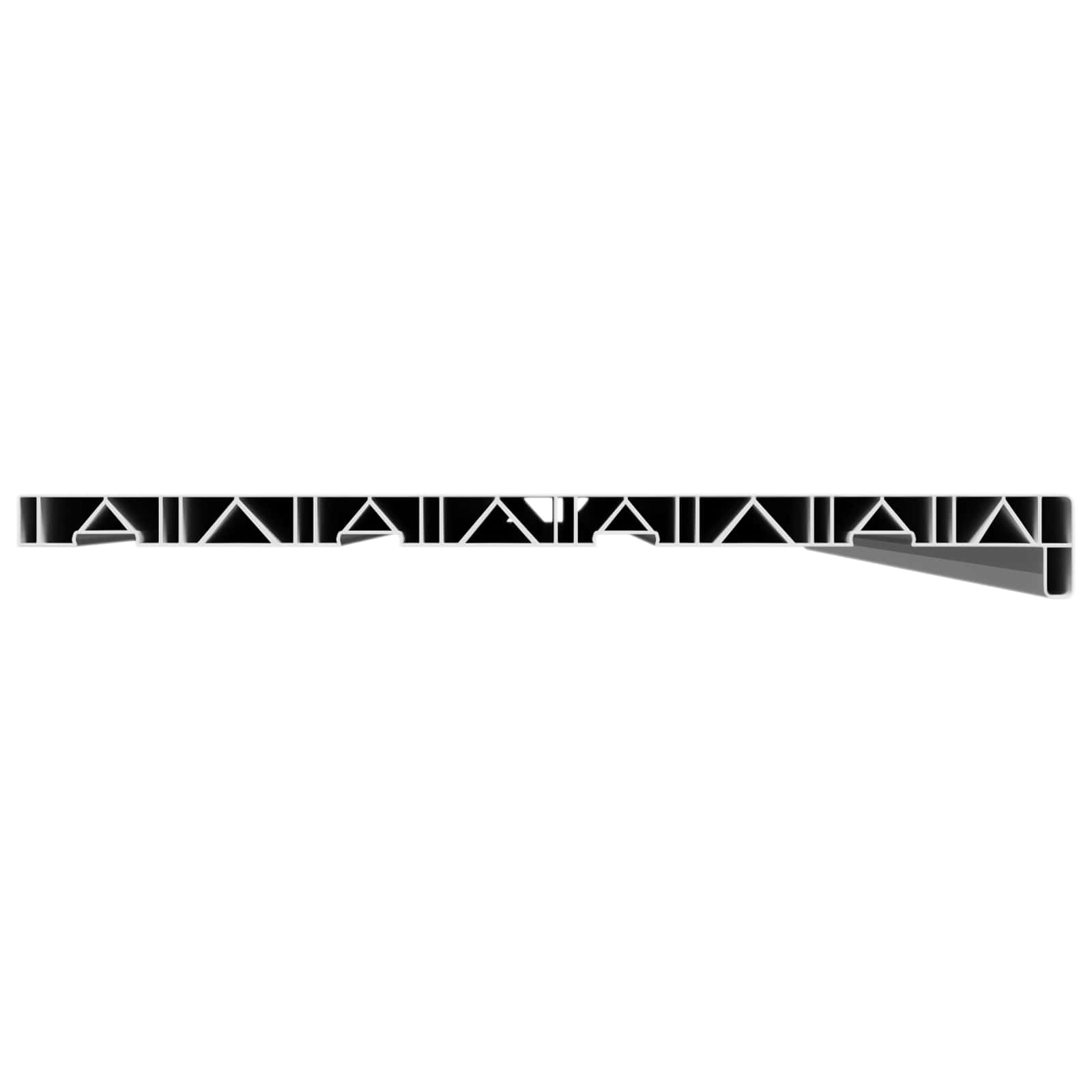 vidaXL Parapet okienny Biały 120 x 40 x 4,5 cm PVC