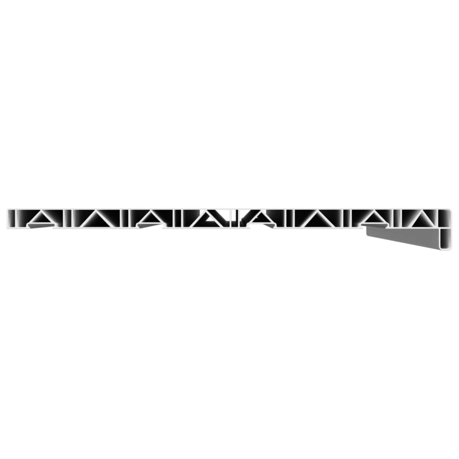 vidaXL Parapet okienny Biały 60 x 45 x 4,5 cm PVC