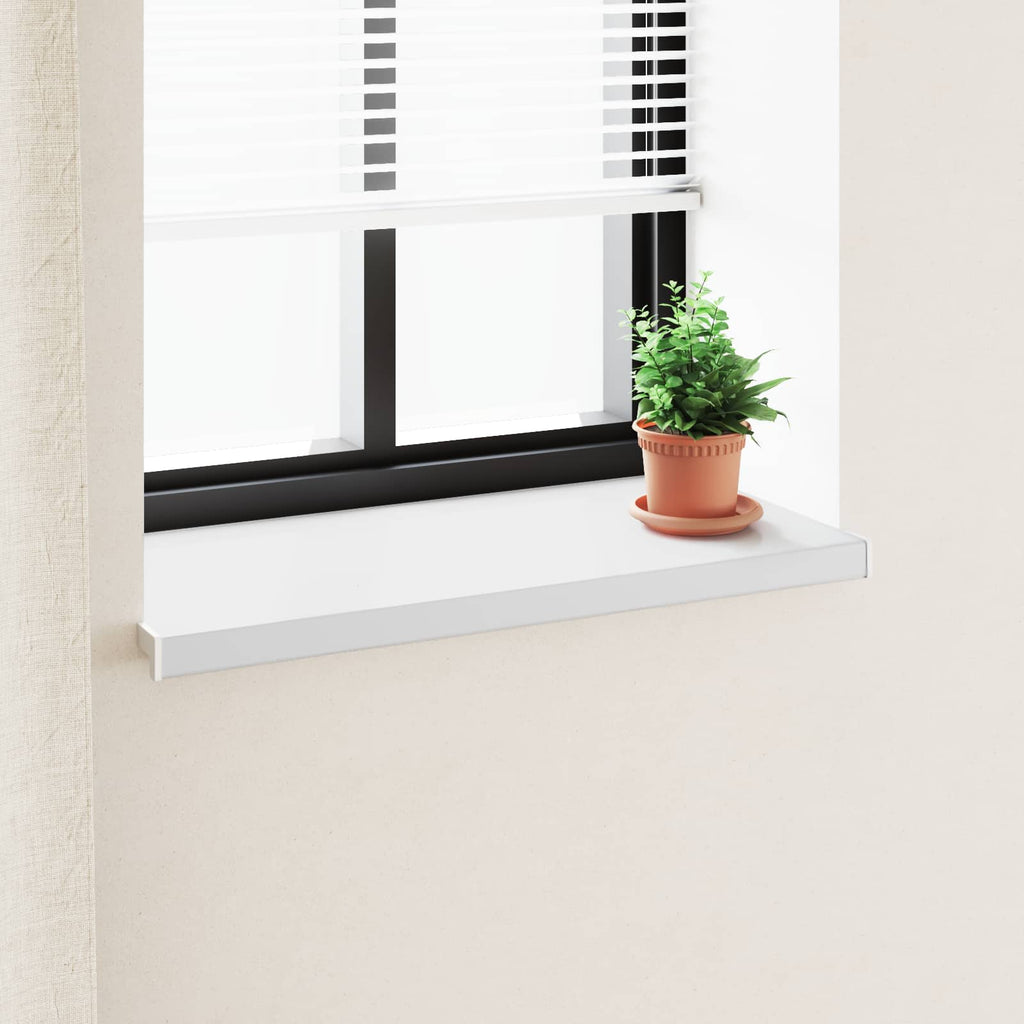 vidaXL Parapet okienny Biały 100 x 45 x 4,5 cm PVC
