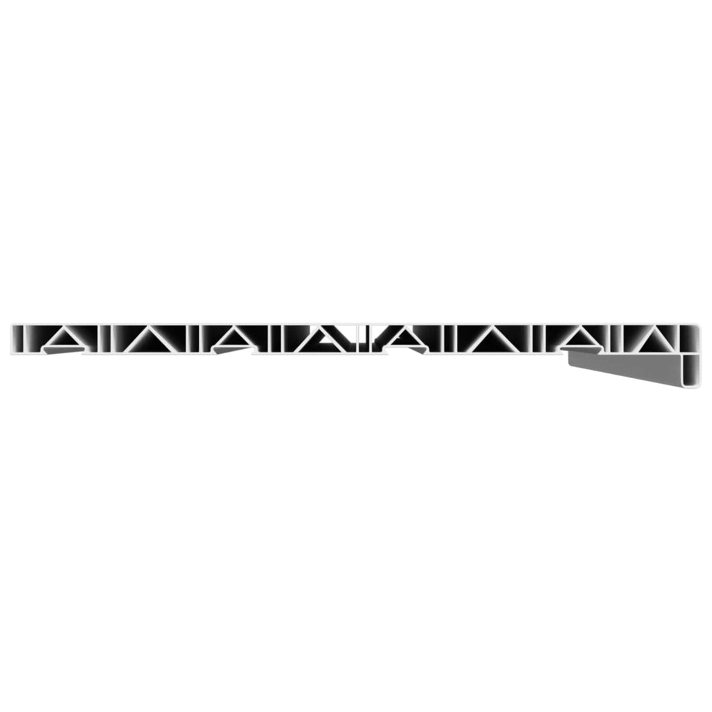 vidaXL Parapet okienny Biały 100 x 45 x 4,5 cm PVC