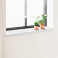 vidaXL Parapet okienny Biały 120 x 45 x 4,5 cm PVC