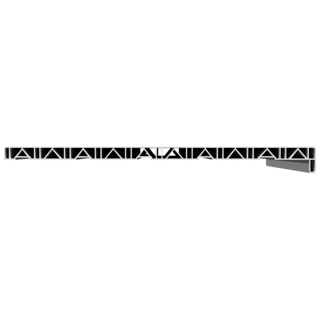 vidaXL Parapet okienny Biały 100 x 50 x 4,5 cm PVC